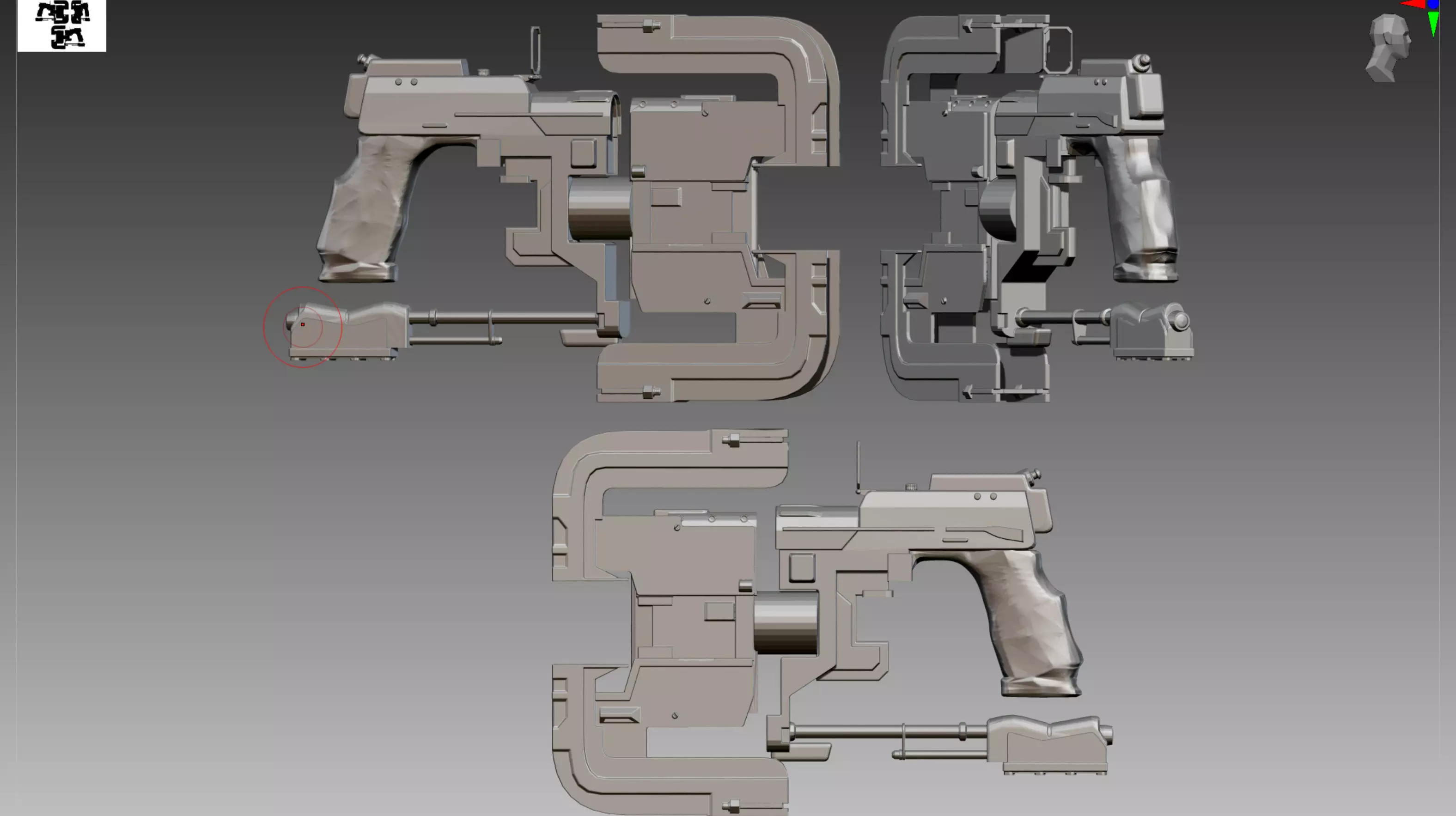 Dead Space plasma cutter OBJ STL 3D print model_0