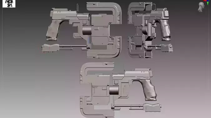 Dead Space plasma cutter OBJ STL 3D print model