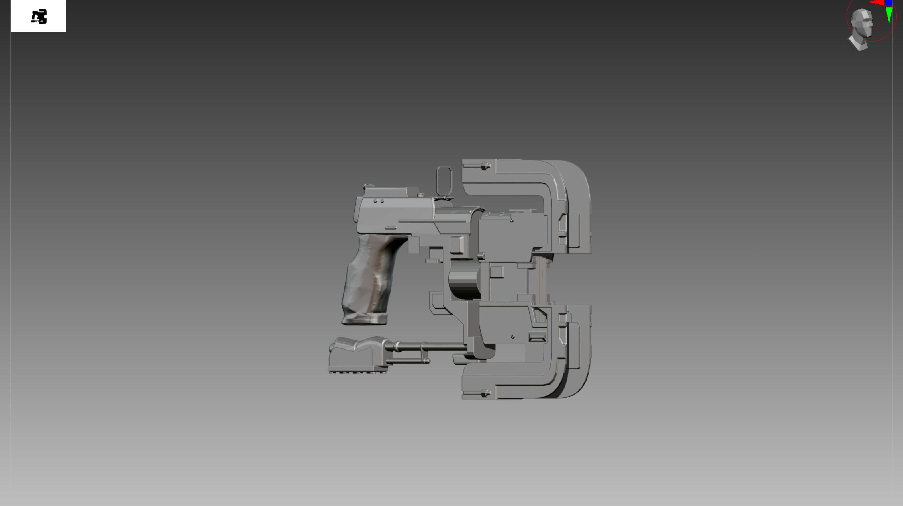 Dead Space plasma cutter OBJ STL 3D print model_3