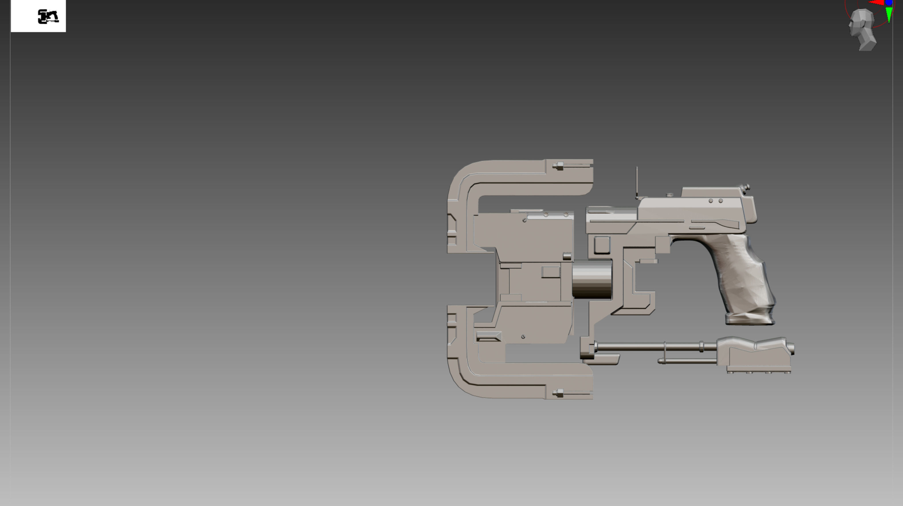 Dead Space plasma cutter OBJ STL 3D print model_6
