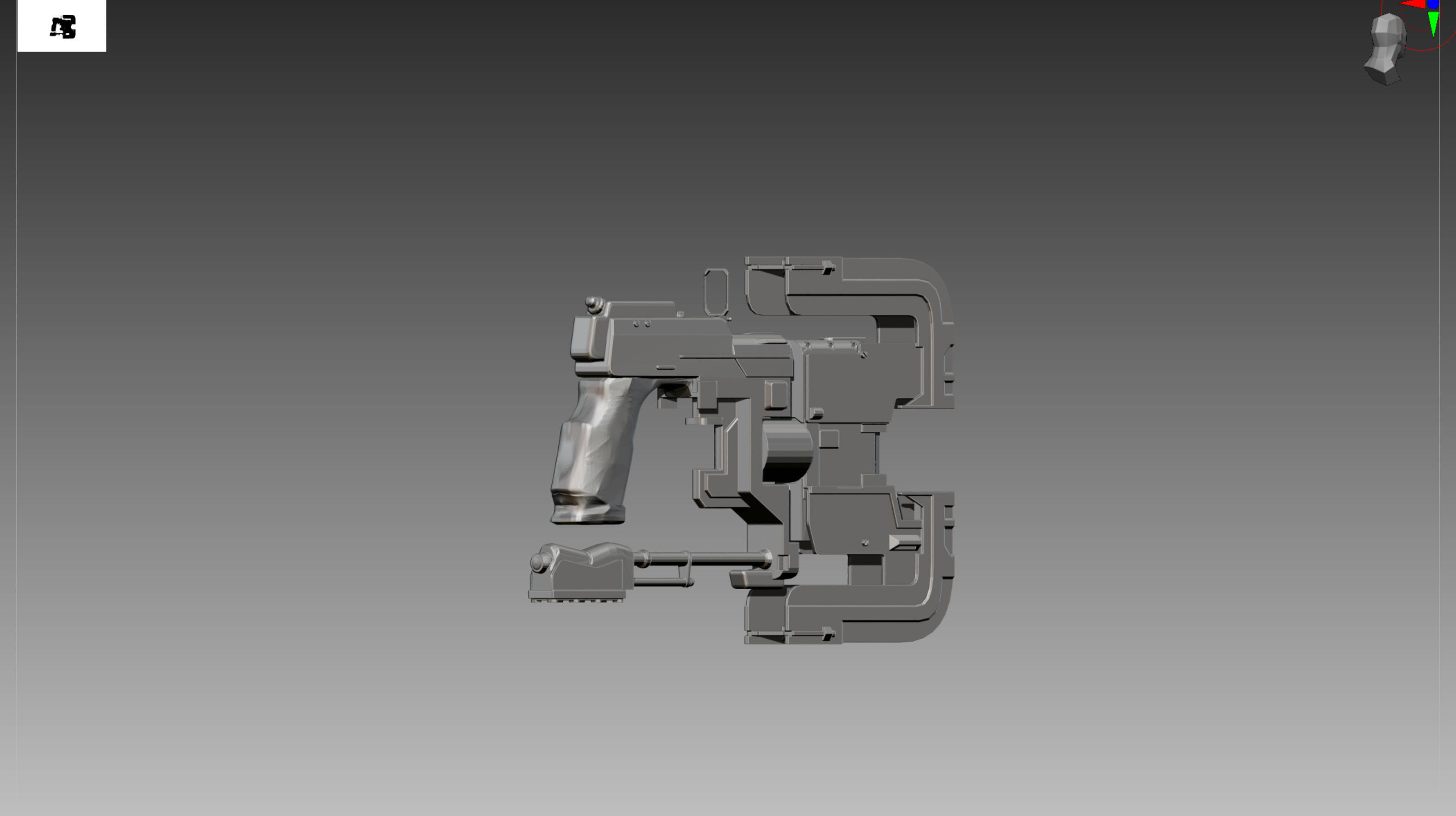 Dead Space plasma cutter OBJ STL 3D print model_9