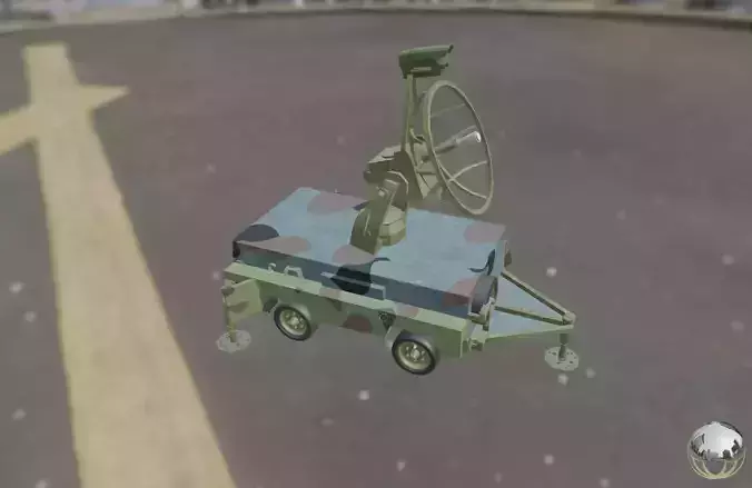 Meteor 300 Radar Low-poly 3D model