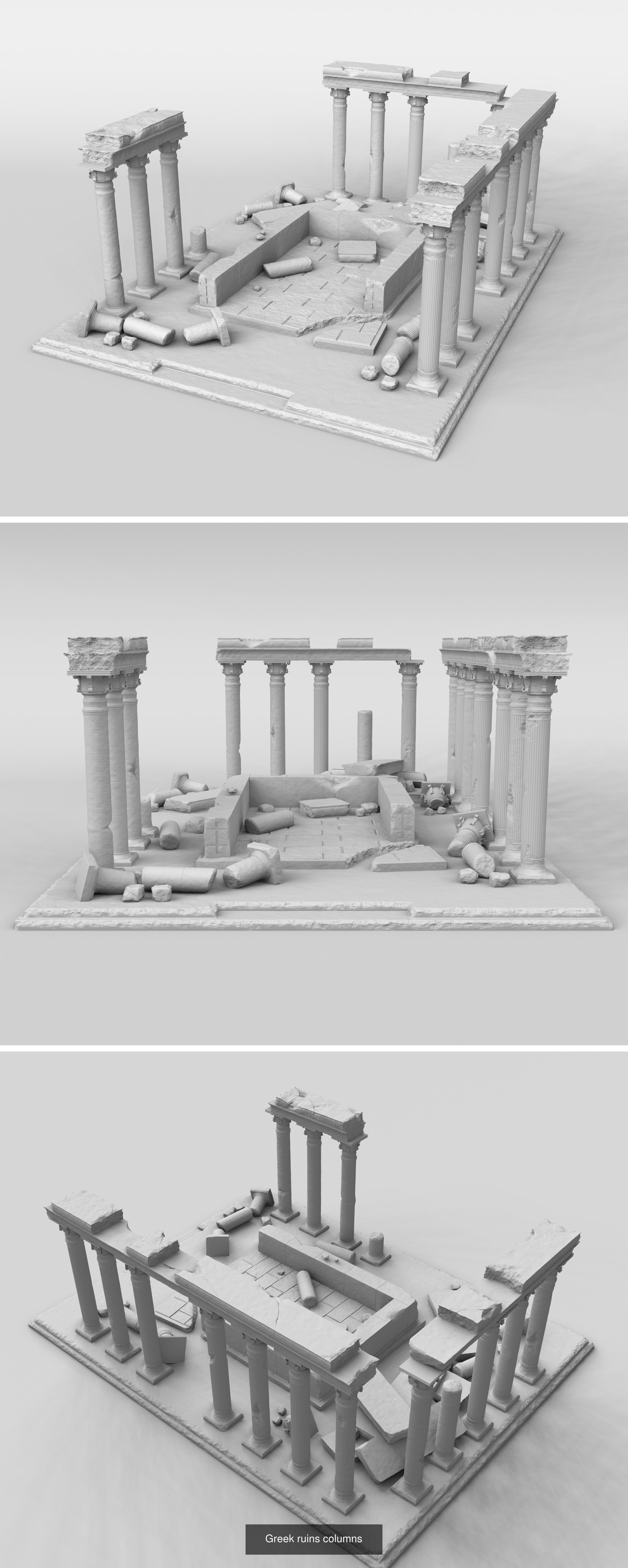 Greek Architecture 3D Model Collection_6