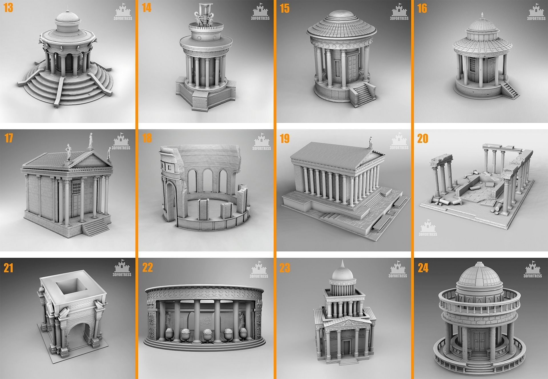 Greek Architecture 3D Model Collection_2