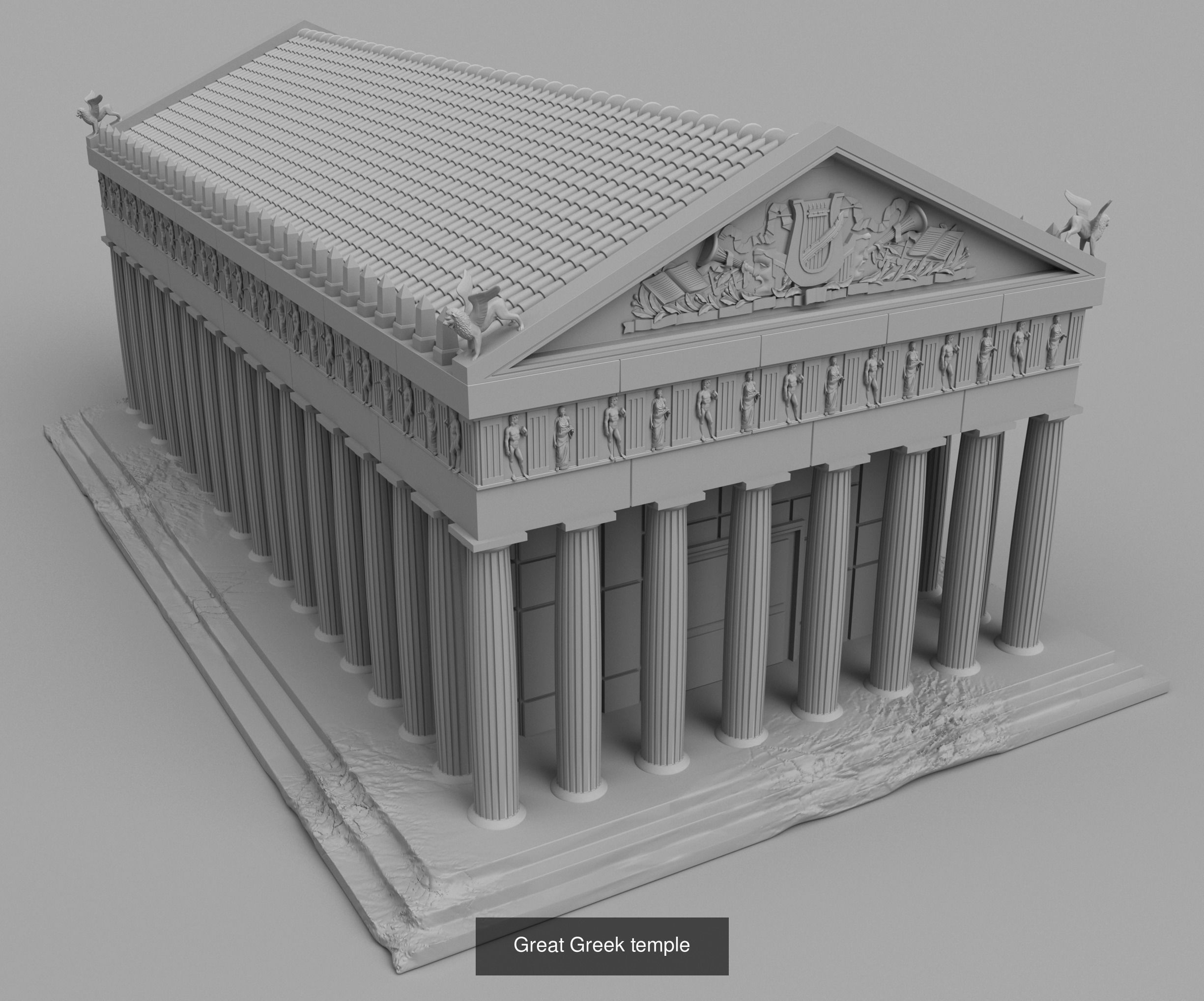 Greek Architecture 3D Model Collection_11