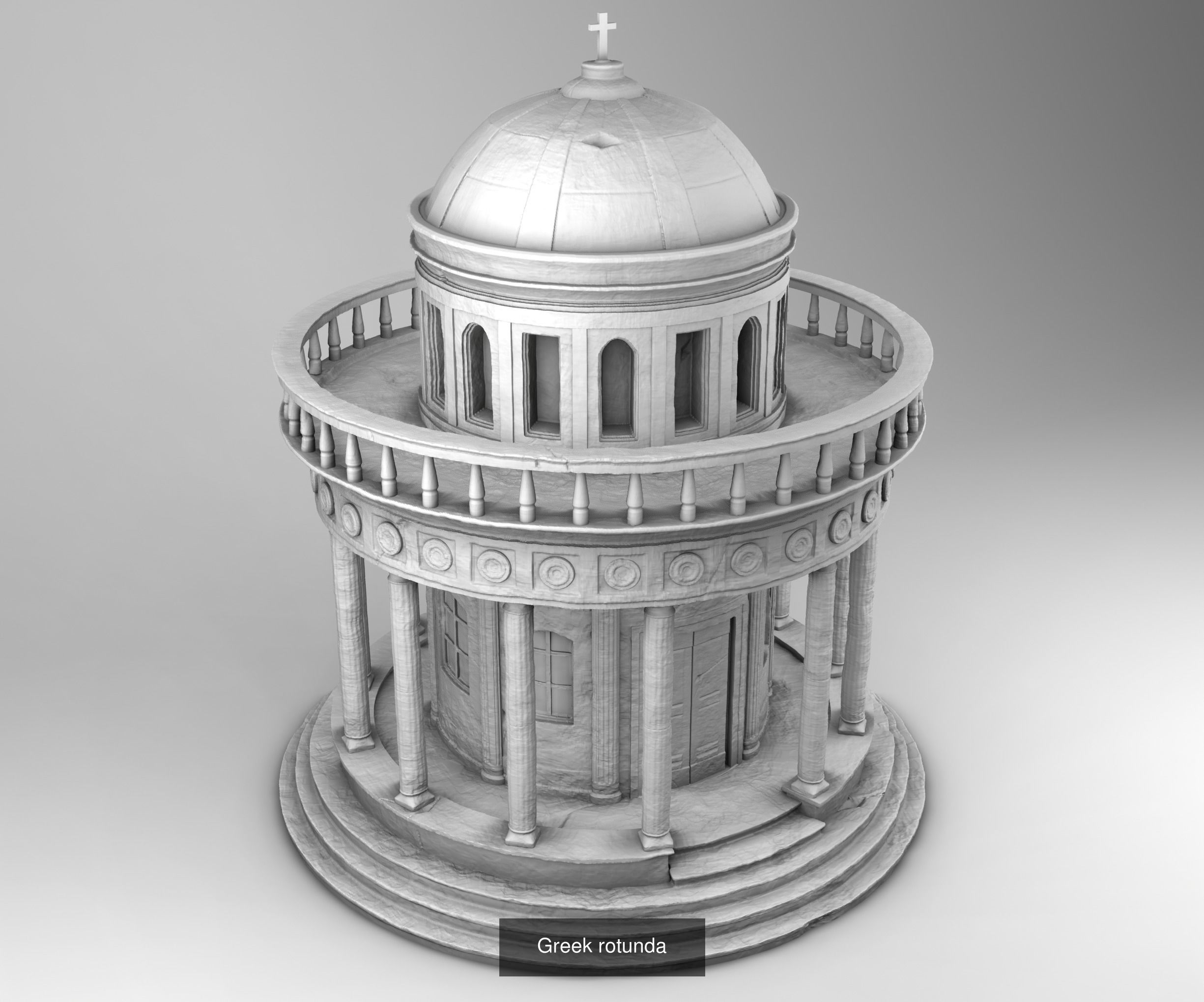Greek Architecture 3D Model Collection_21