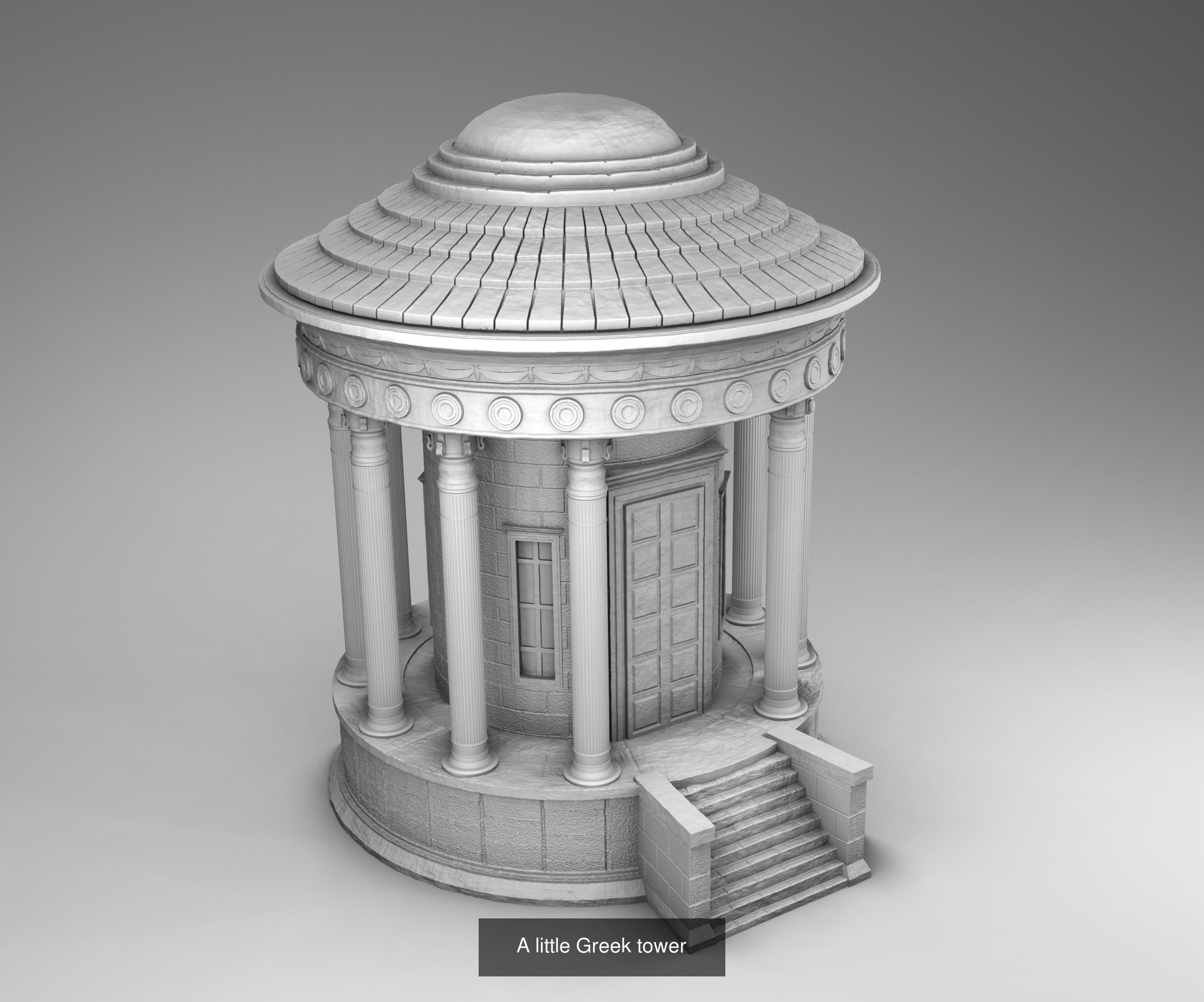 Greek Architecture 3D Model Collection_24