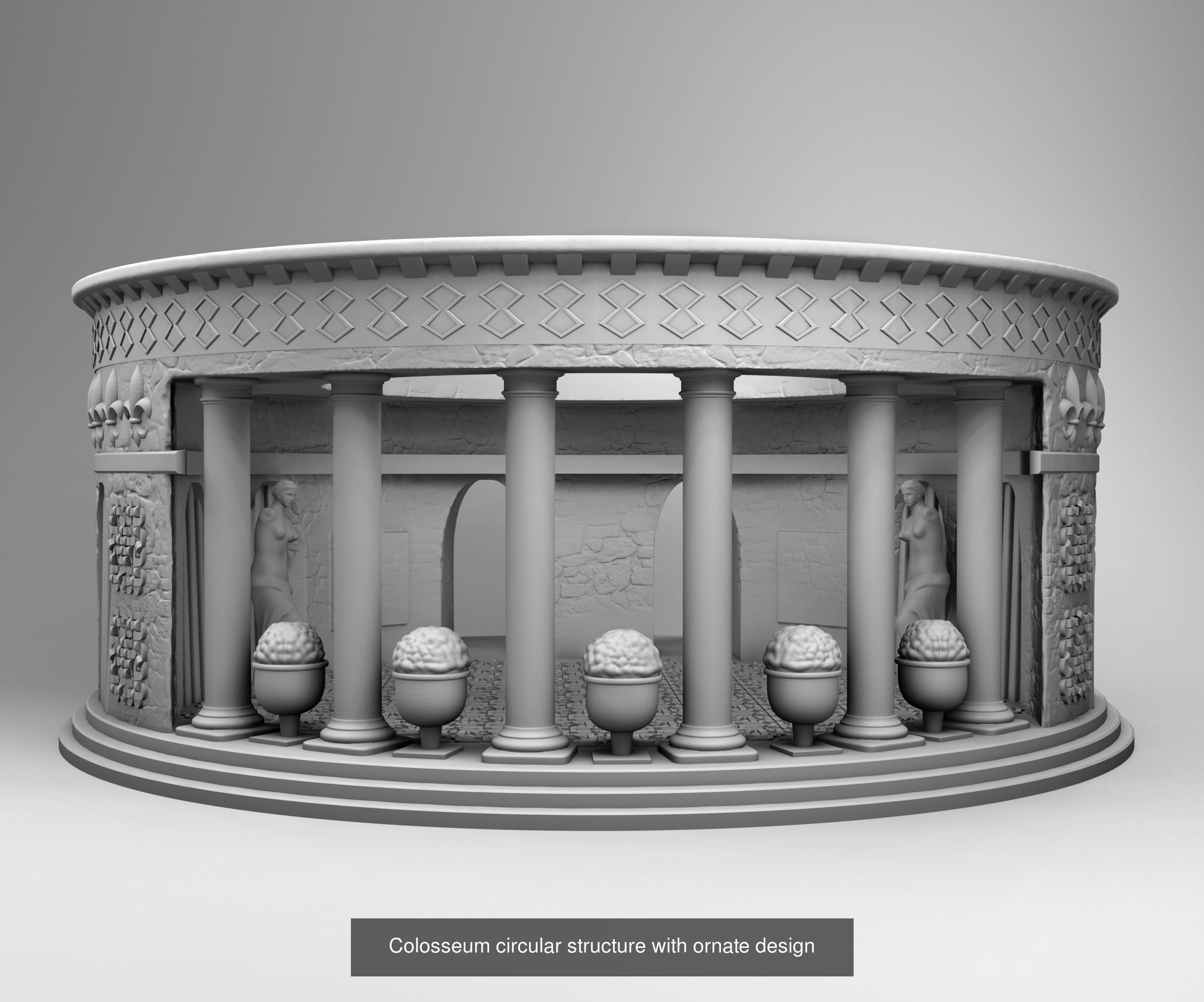 Greek Architecture 3D Model Collection_17
