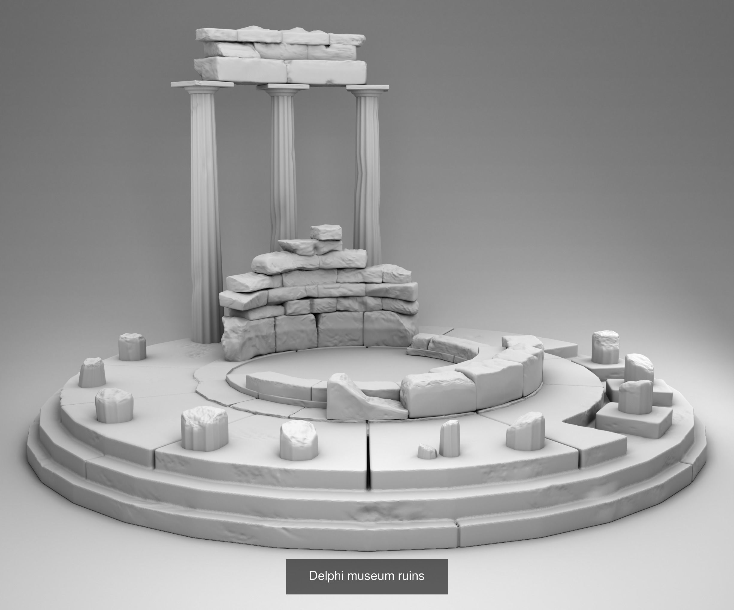 Greek Architecture 3D Model Collection_12
