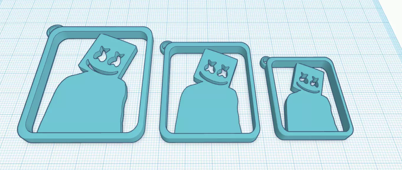 Marshmello Keytags 2in1 Pack 3D print model_0