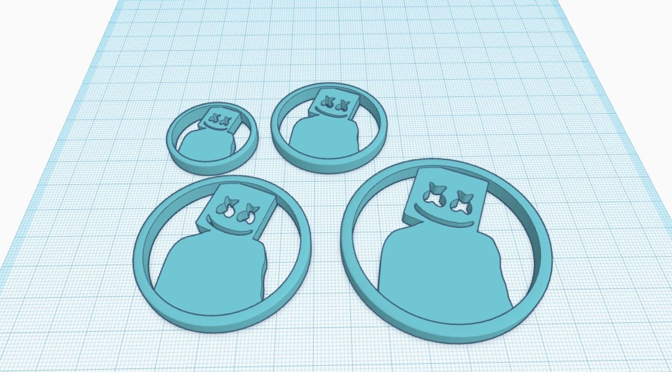 Marshmello Keytags 2in1 Pack 3D print model_5