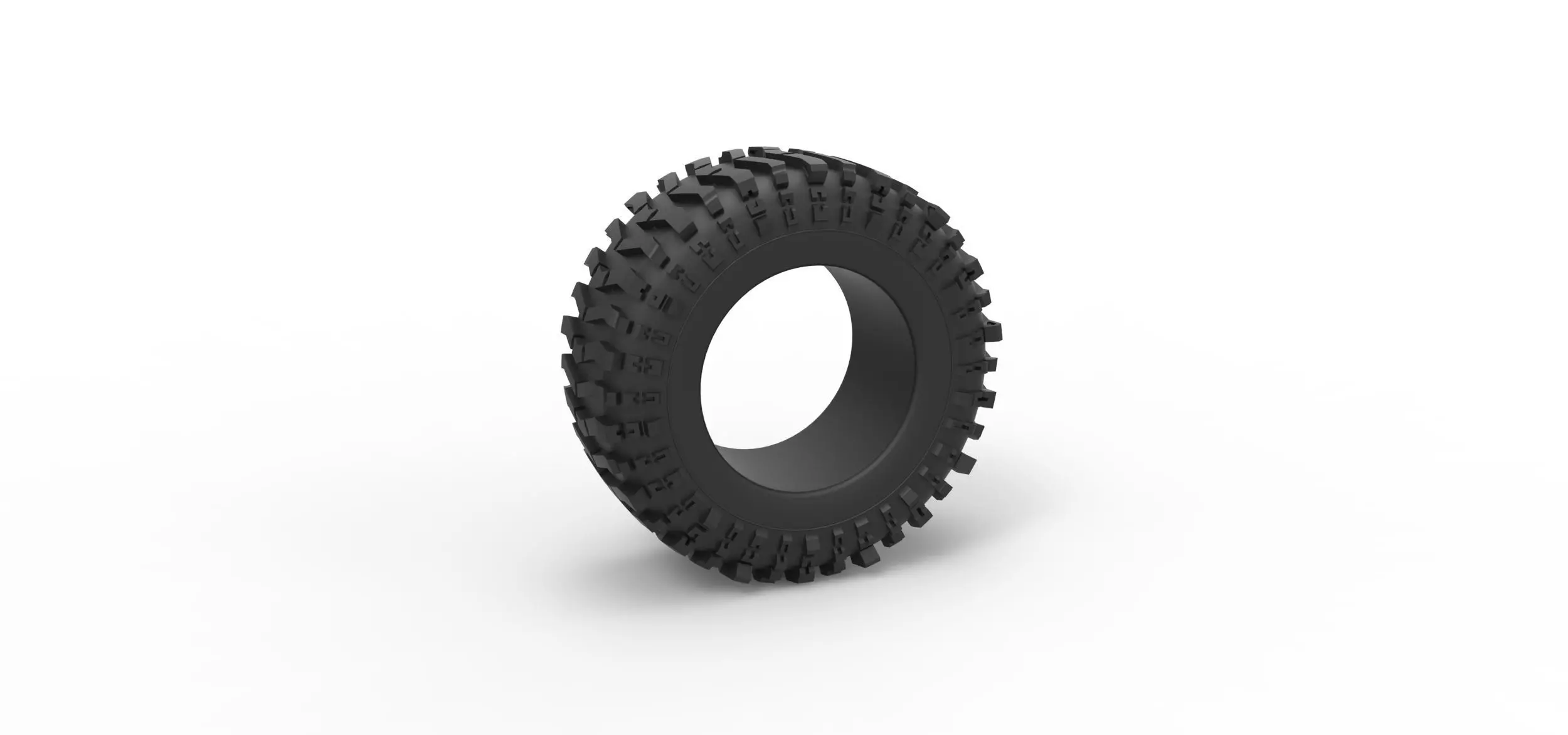 Offroad tire 131 Scale 1 to 25 3D print model_0