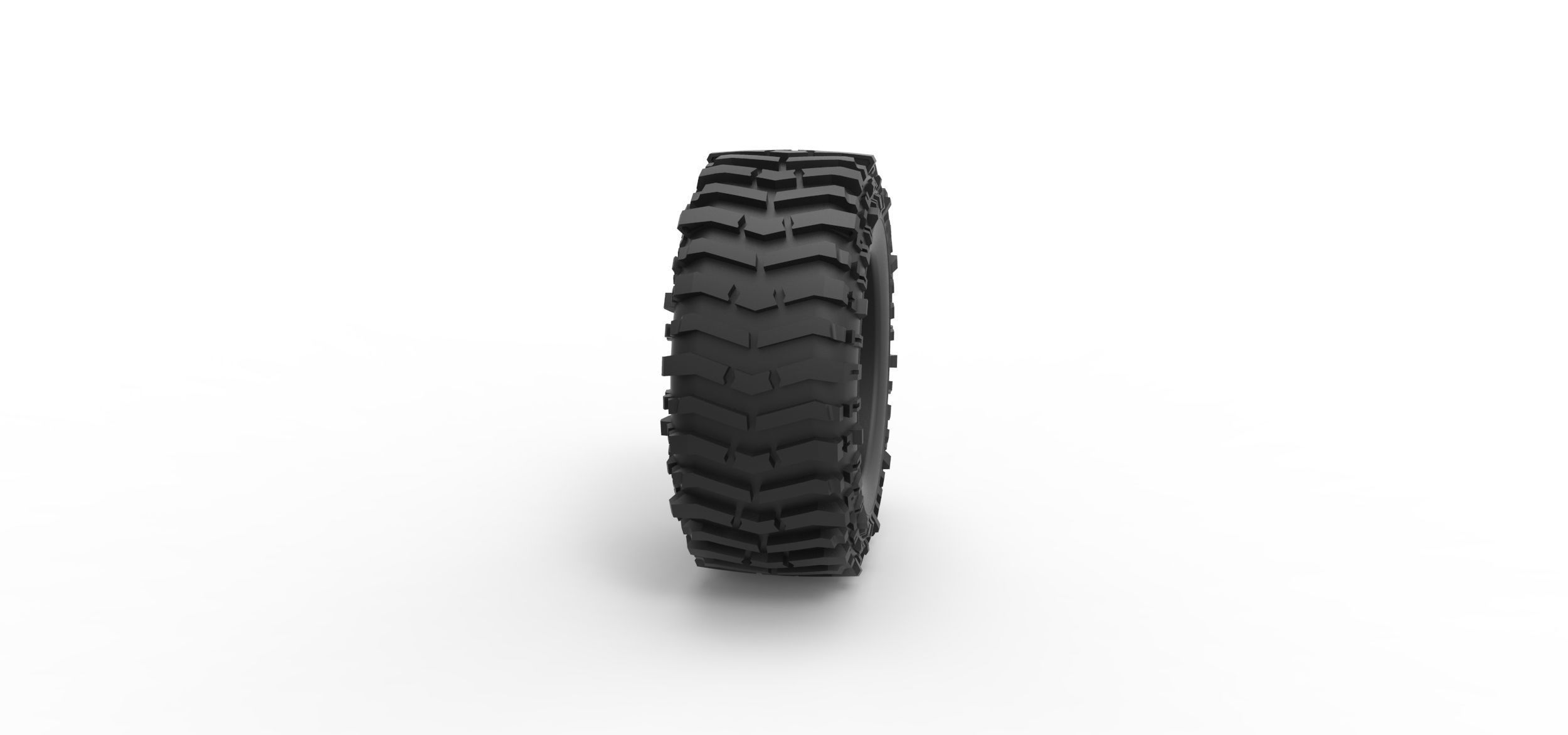 Offroad tire 131 Scale 1 to 25 3D print model_2