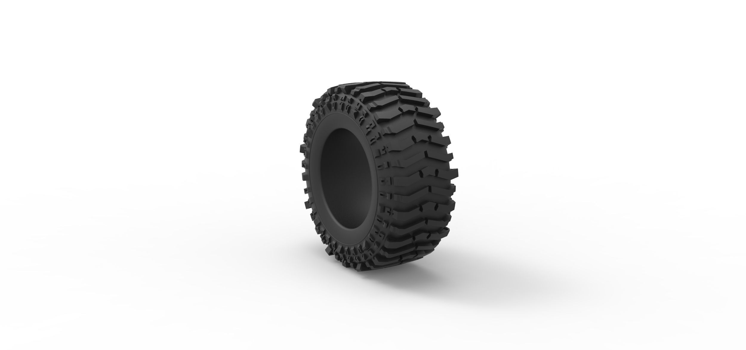 Offroad tire 131 Scale 1 to 25 3D print model_7