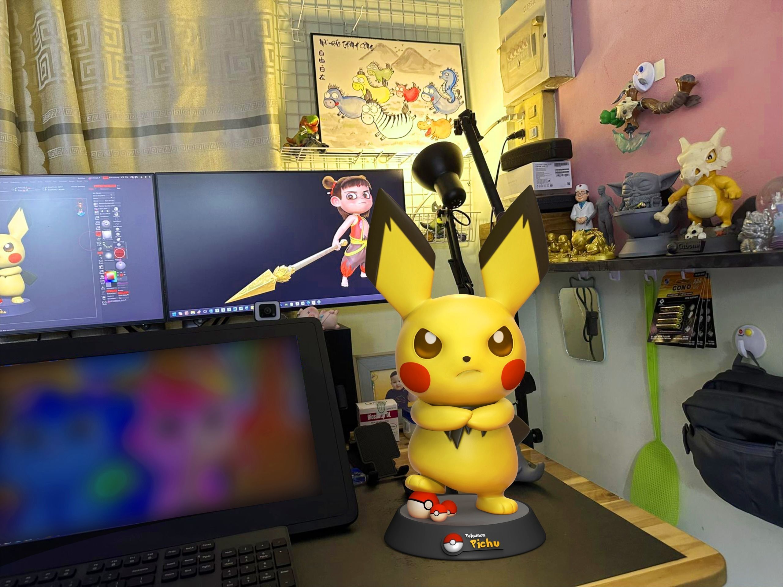 Pichu Pokemon 3D print STL file 3D print model_1