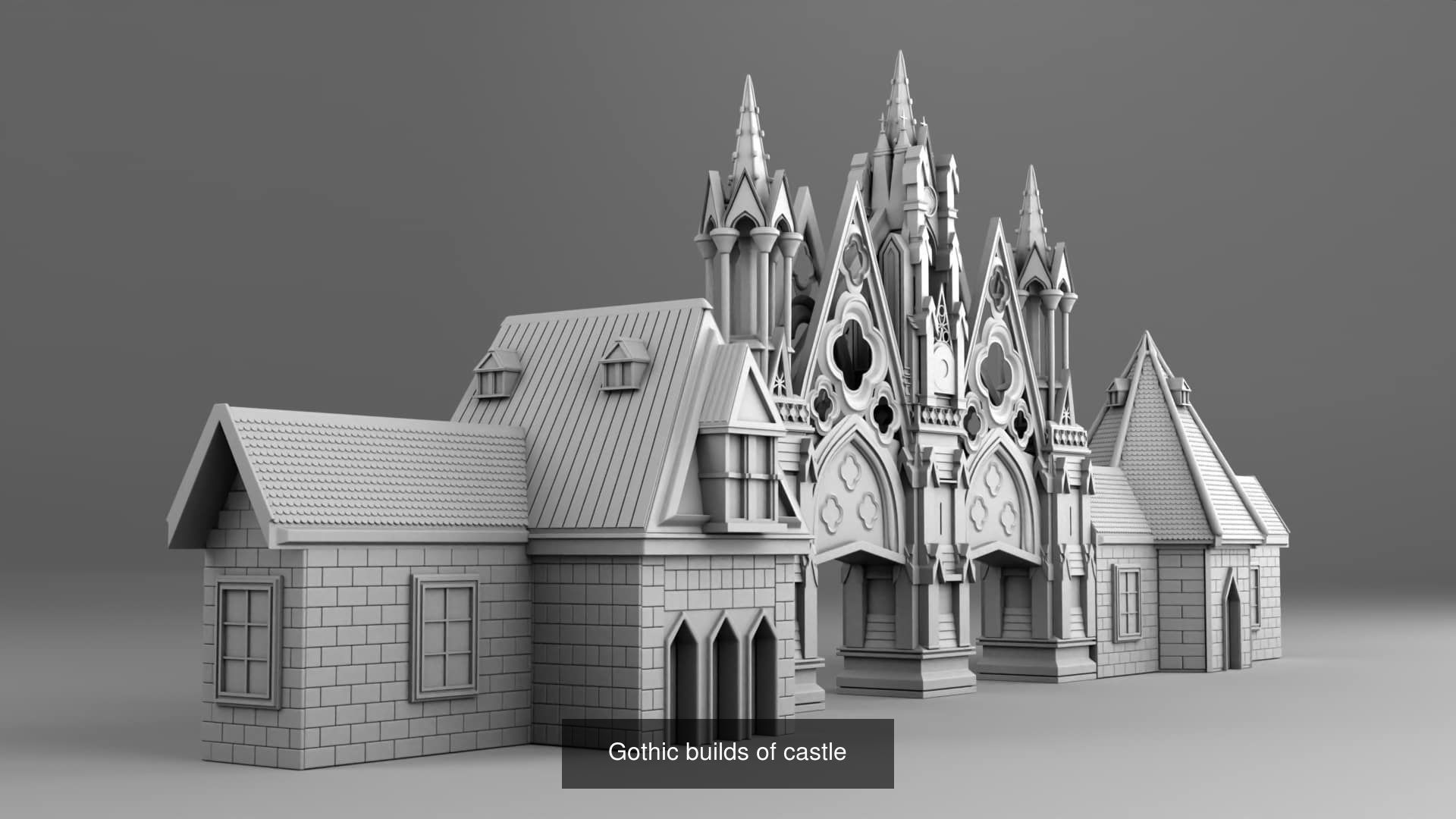Gothic architecture 3D Model Collection_16