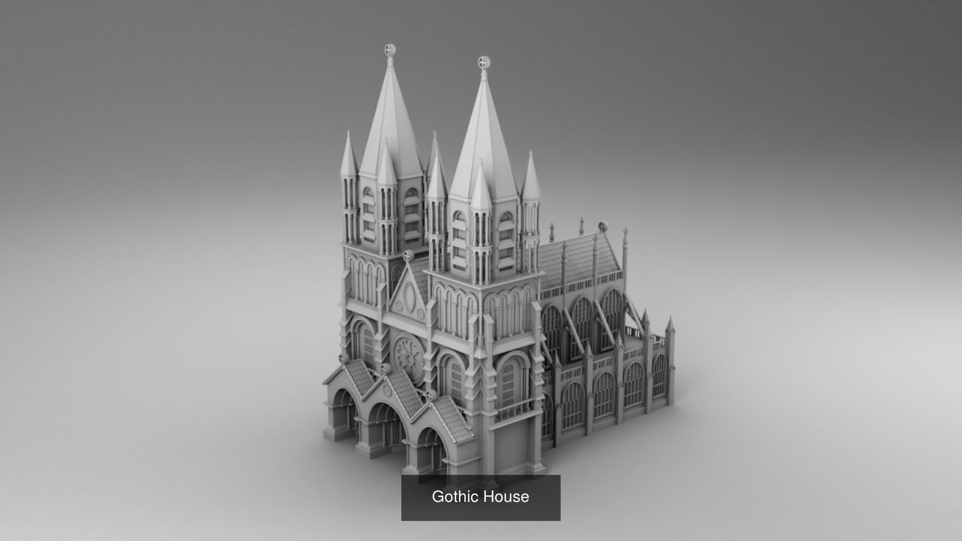 Gothic architecture 3D Model Collection_7