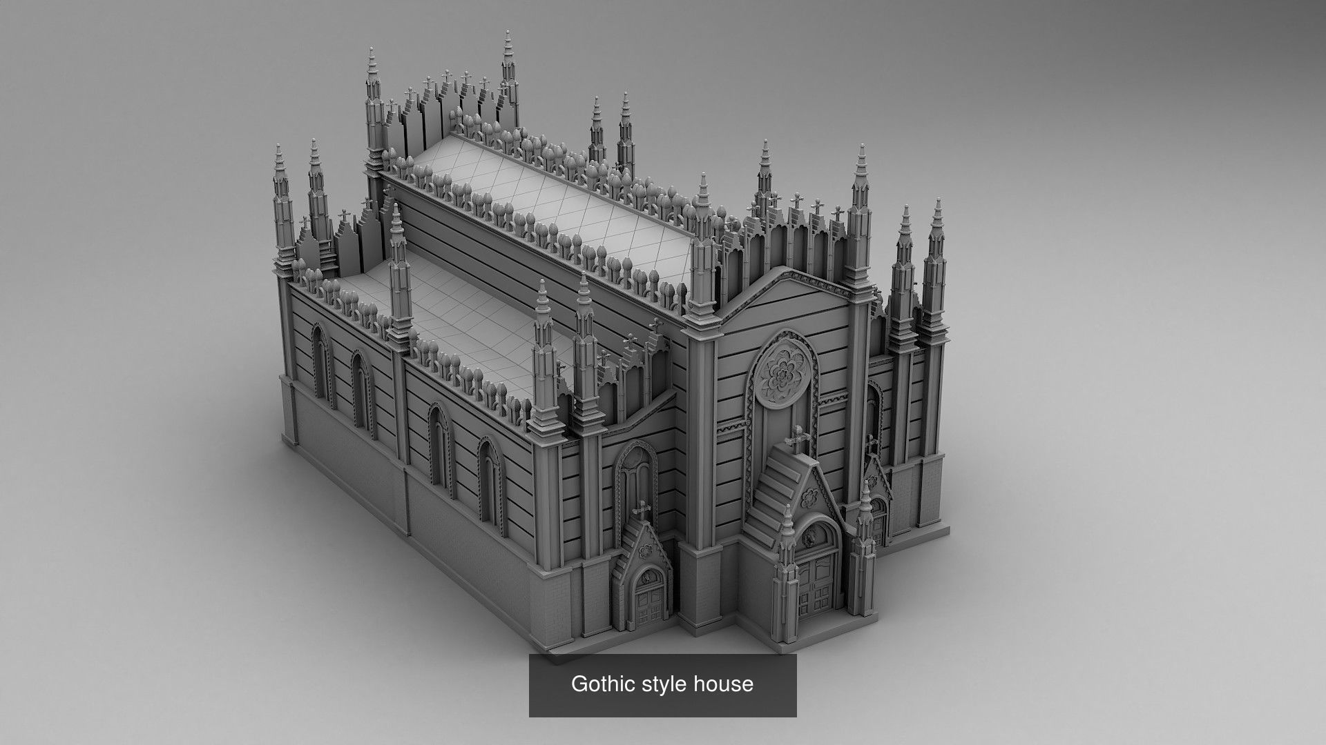 Gothic architecture 3D Model Collection_22
