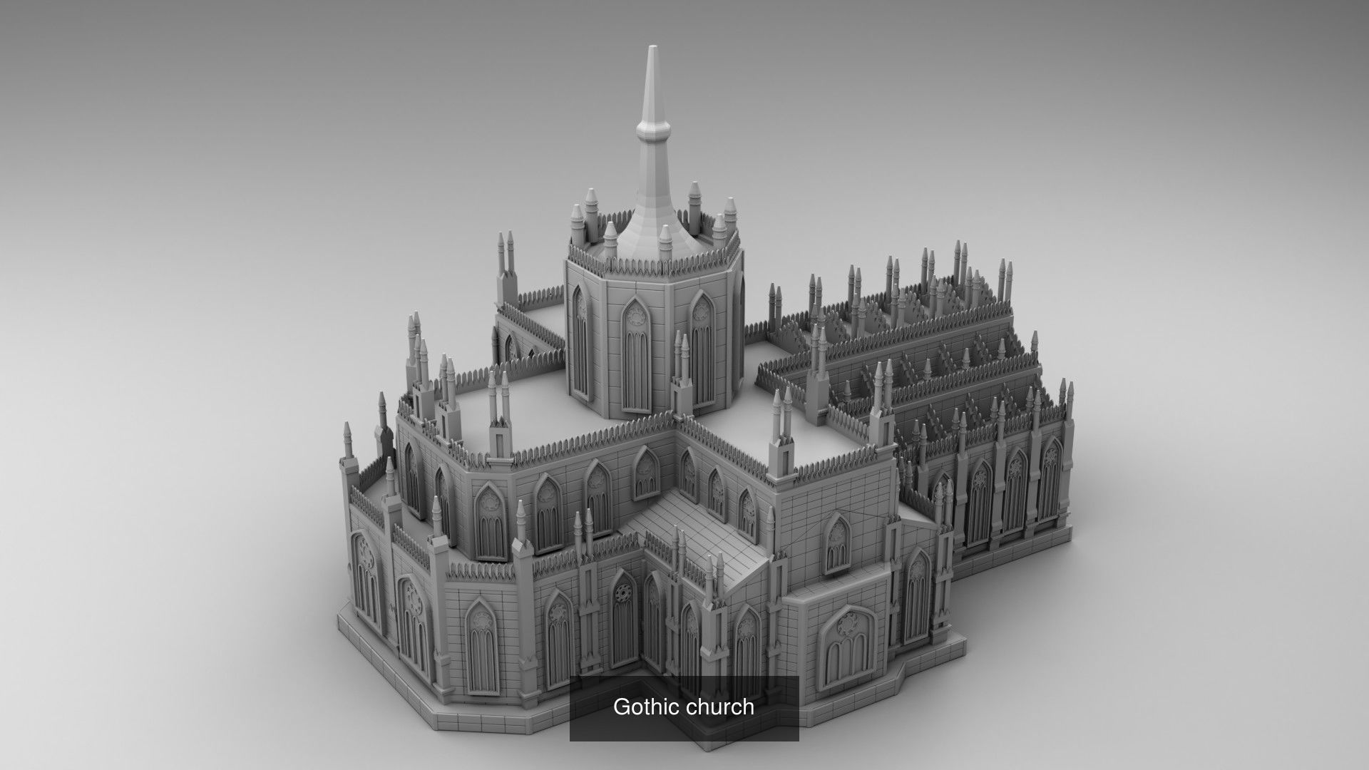 Gothic architecture 3D Model Collection_14