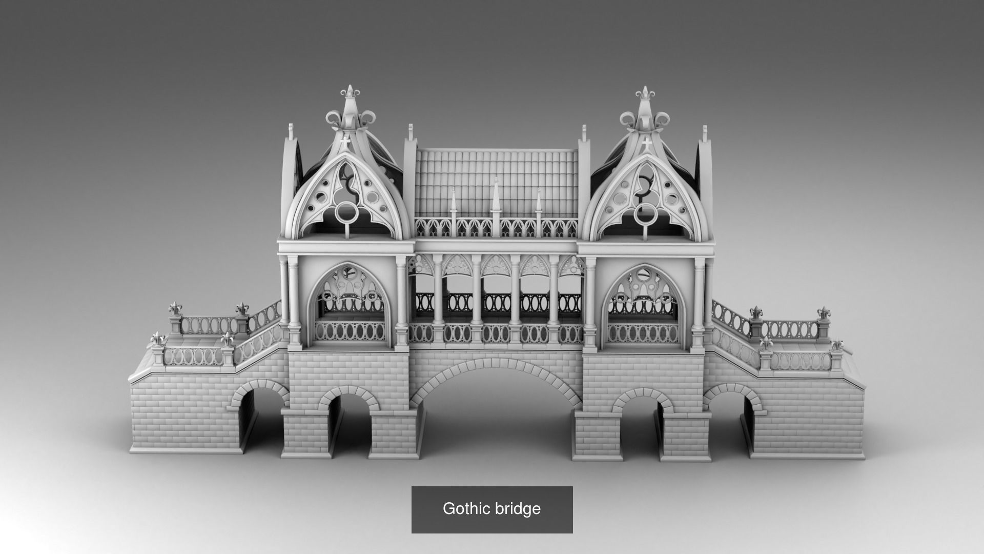 Gothic architecture 3D Model Collection_8