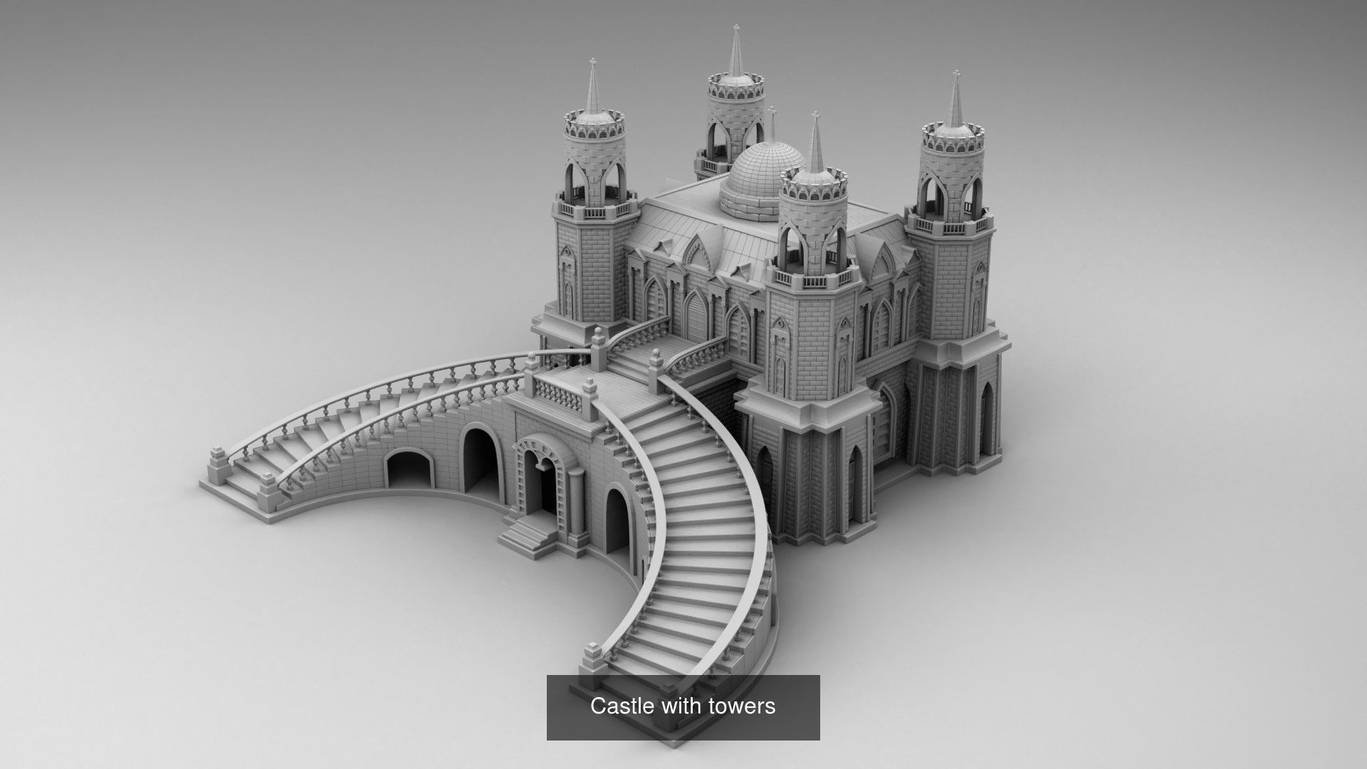 Gothic architecture 3D Model Collection_24