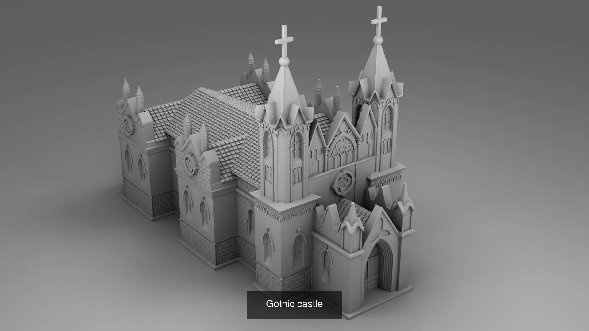 Gothic architecture 3D Model Collection_6