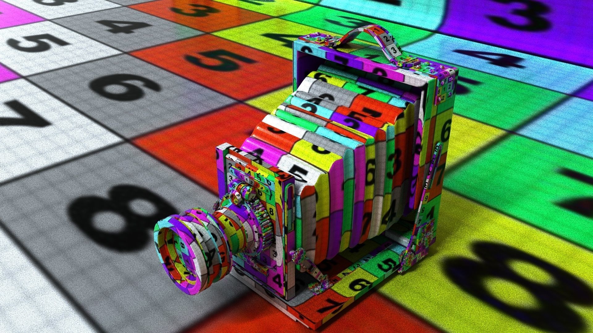 laos Old Camera Low-poly 3D model_12