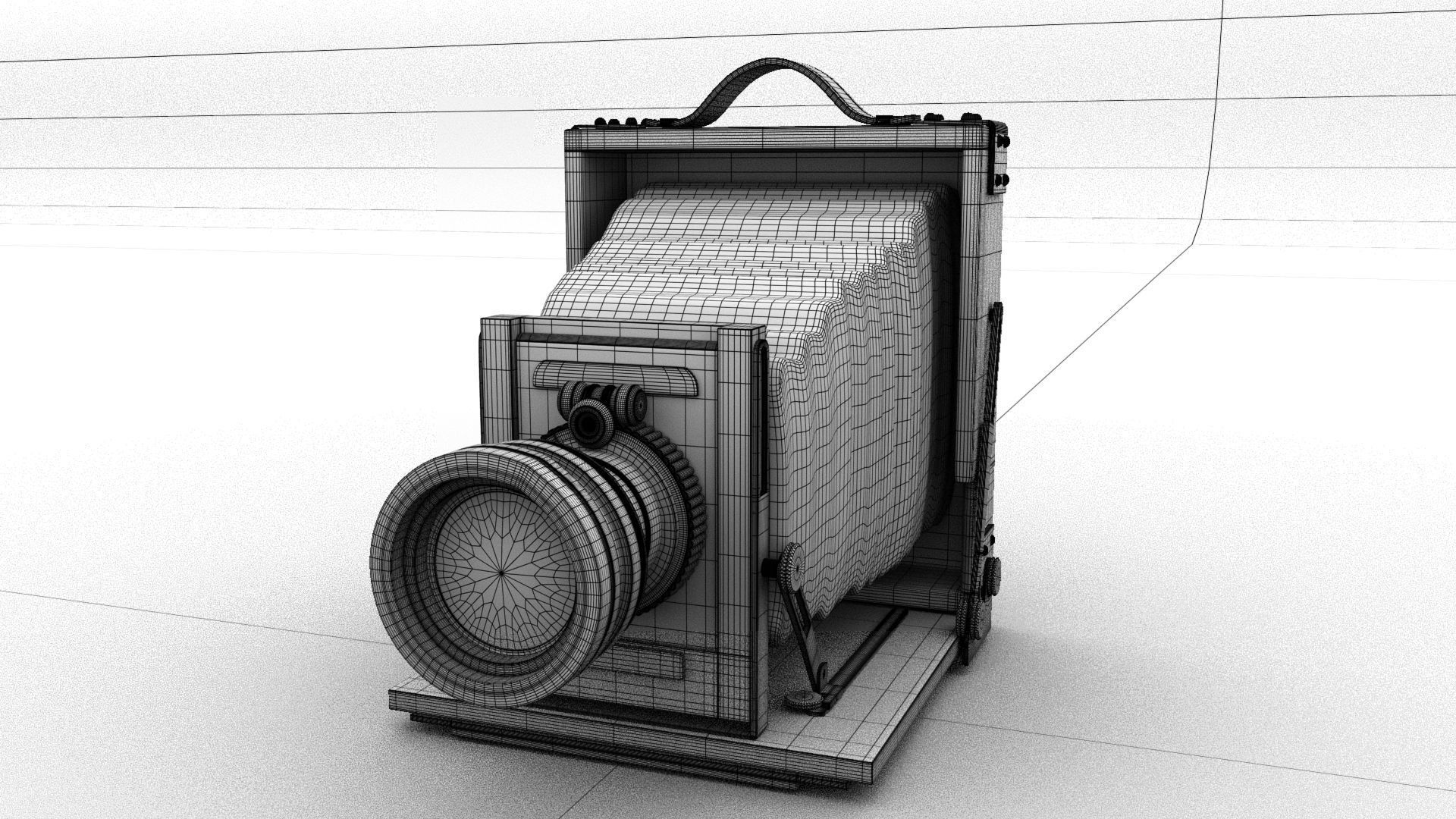 laos Old Camera Low-poly 3D model_9