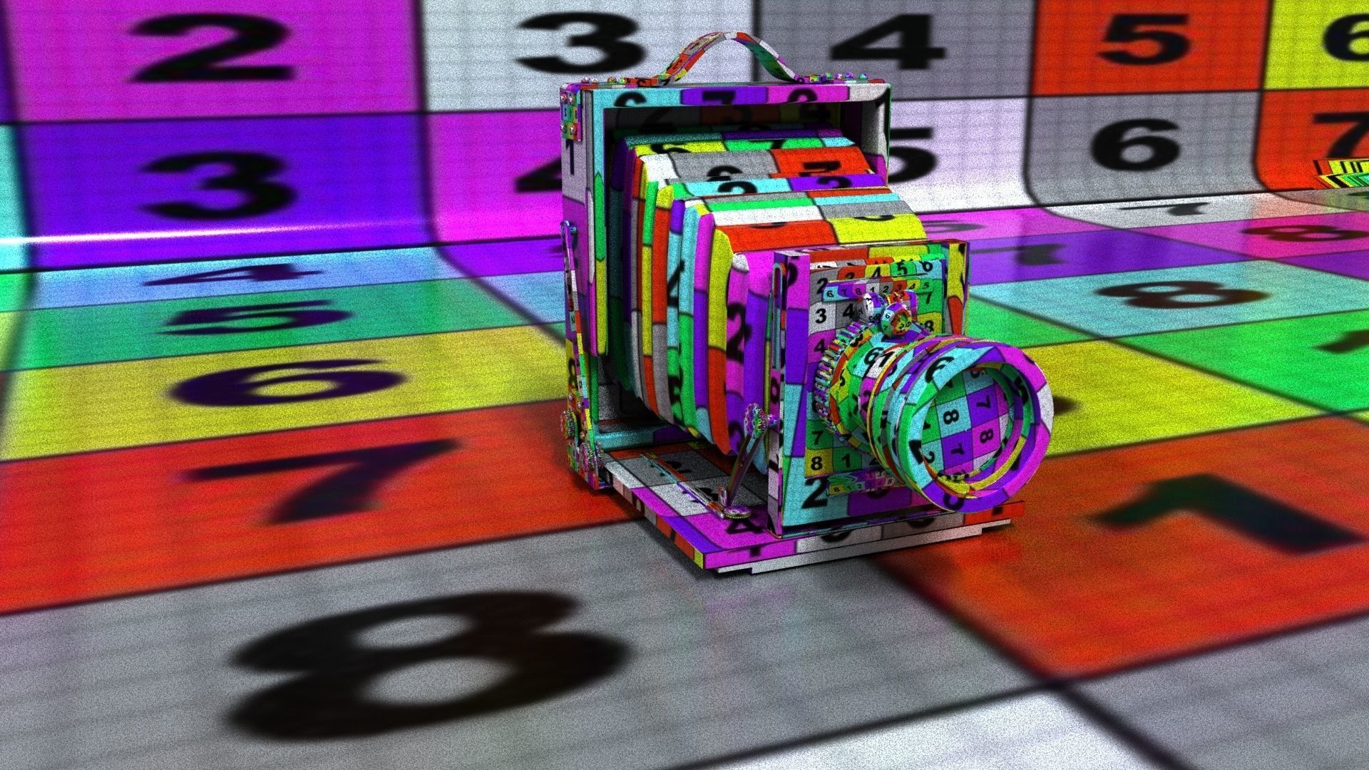 laos Old Camera Low-poly 3D model_11