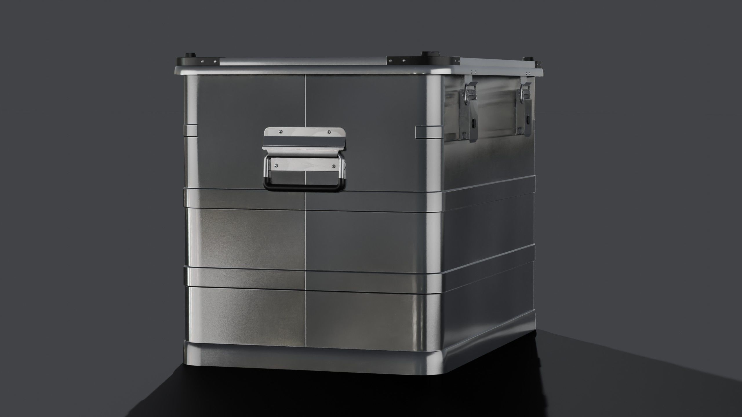 Aluminum Container 003 M 3D model_1
