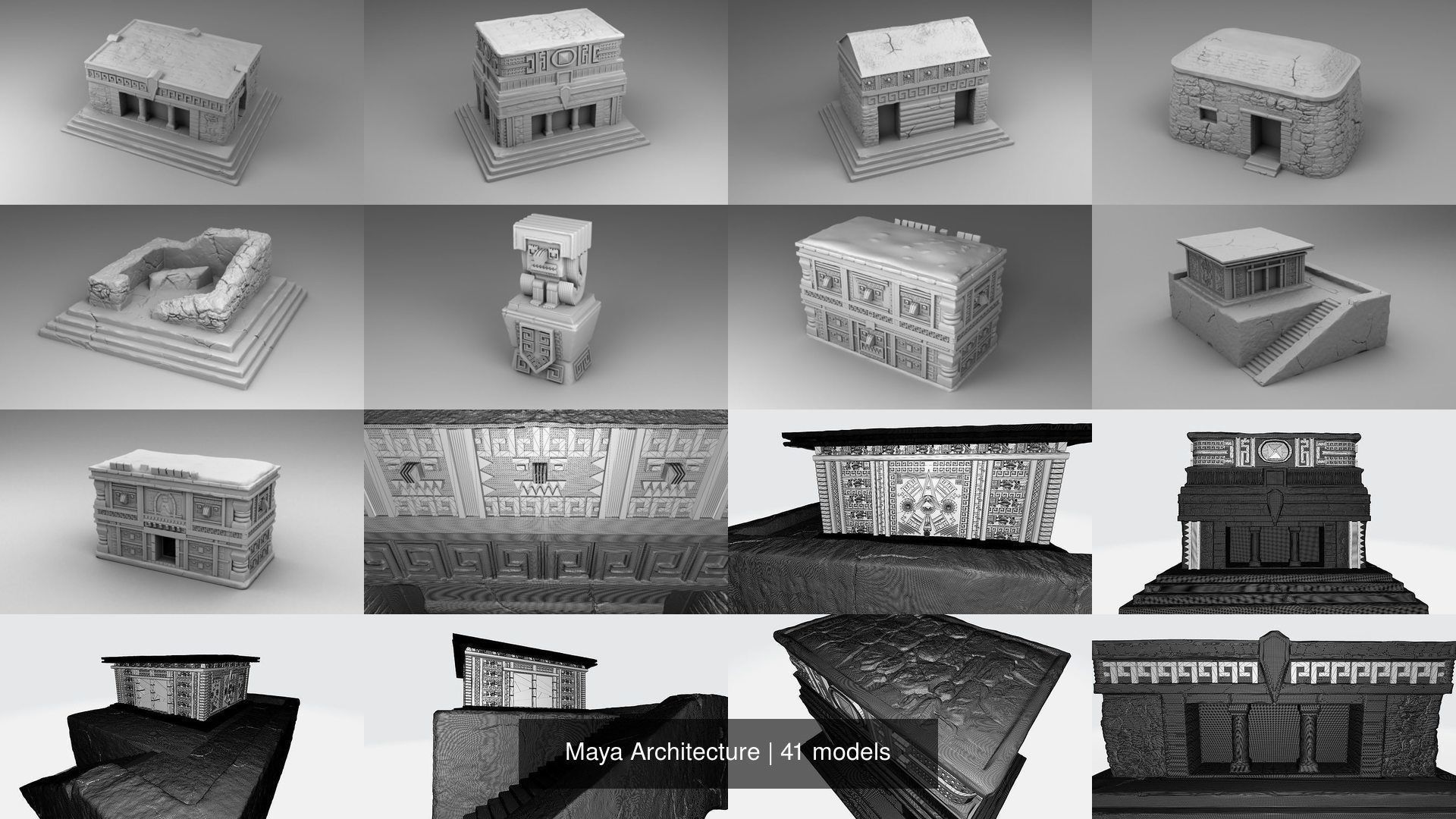 Maya Architecture 3D Model Collection_6