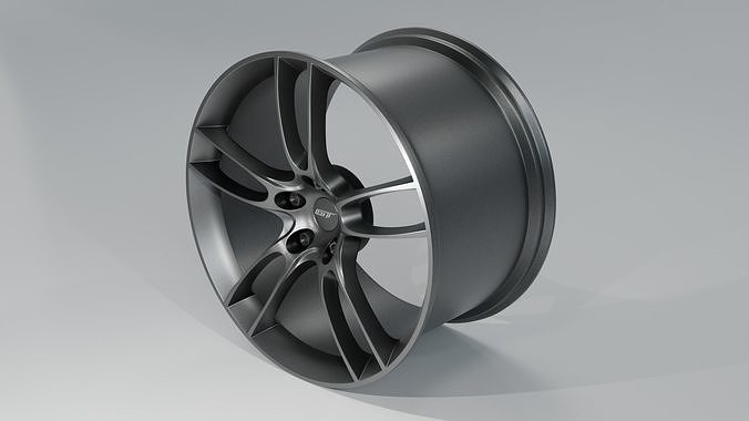 Ford GT 2016 Rim Low-poly 3D model 3