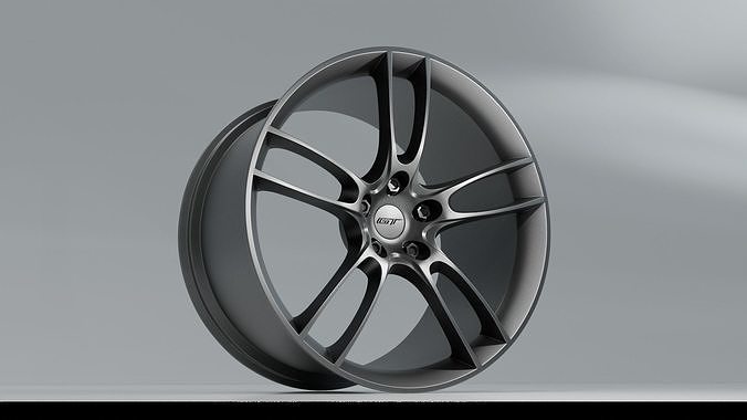 Ford GT 2016 Rim Low-poly 3D model 7