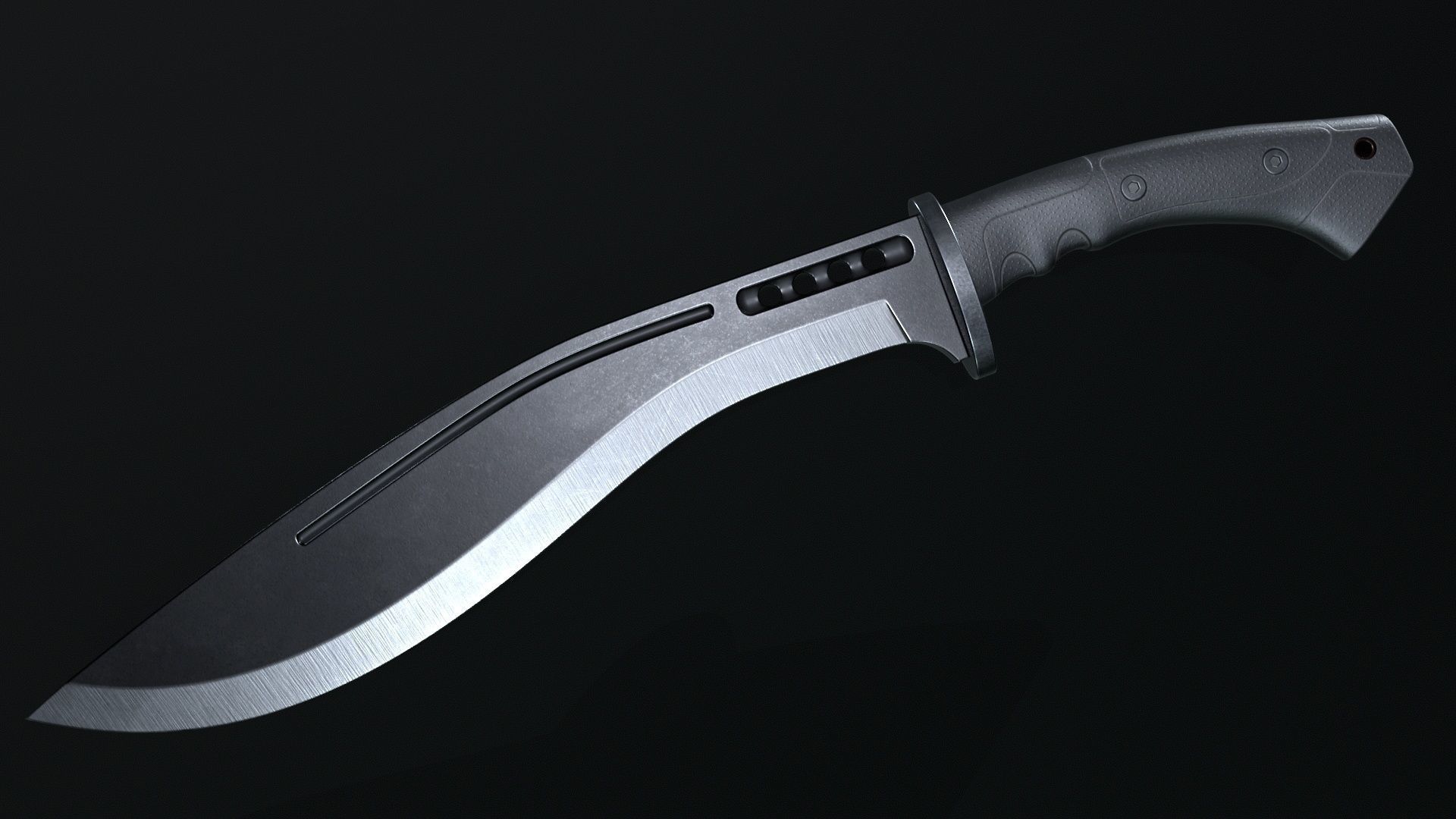 Knife-Kurki Low-poly 3D model_6