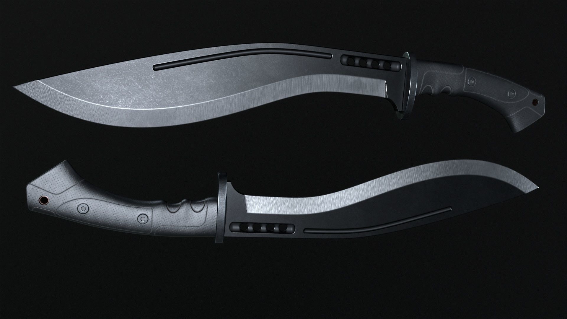 Knife-Kurki Low-poly 3D model_3