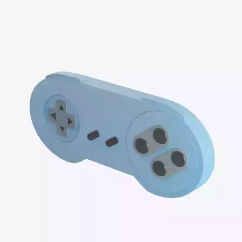 Classic Game Controller 02  Low-poly 3D model Classic Game Controller 02  Low-poly 3D model