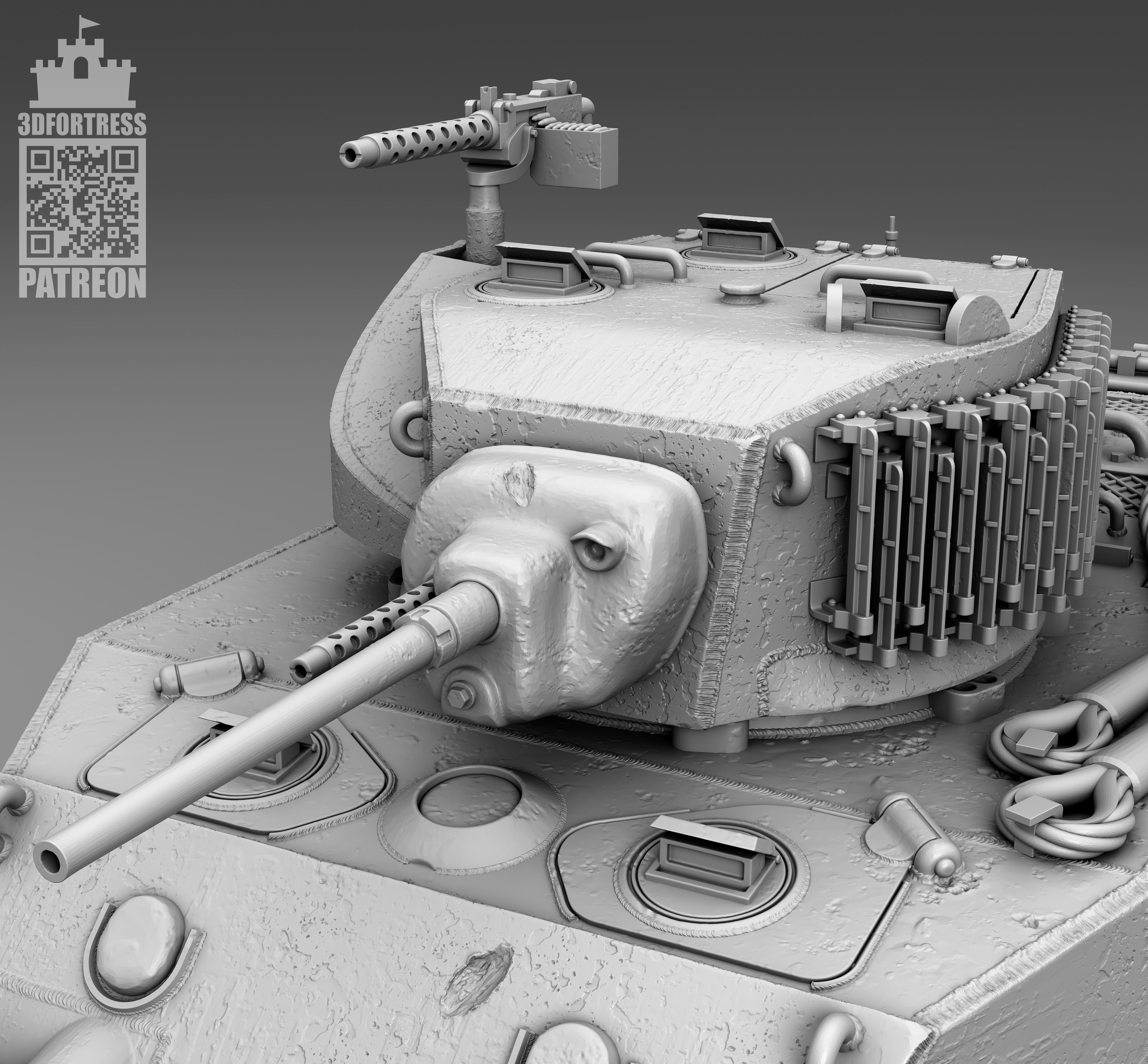 M5A1 -  USA 3D print model_1
