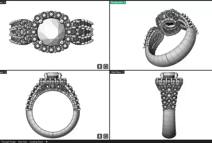 large round center 3D print model