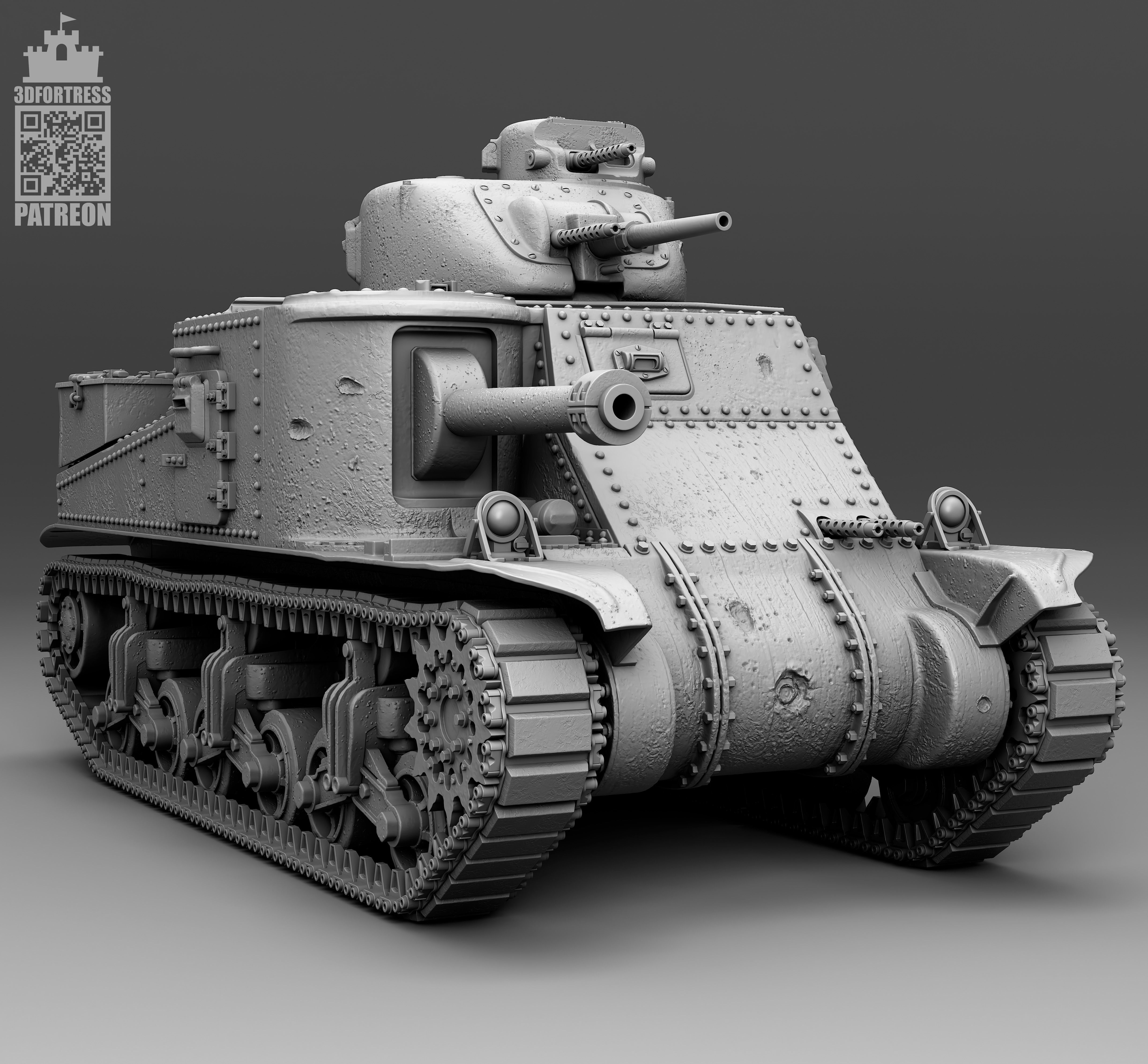 M3 Lee 3D print model_11