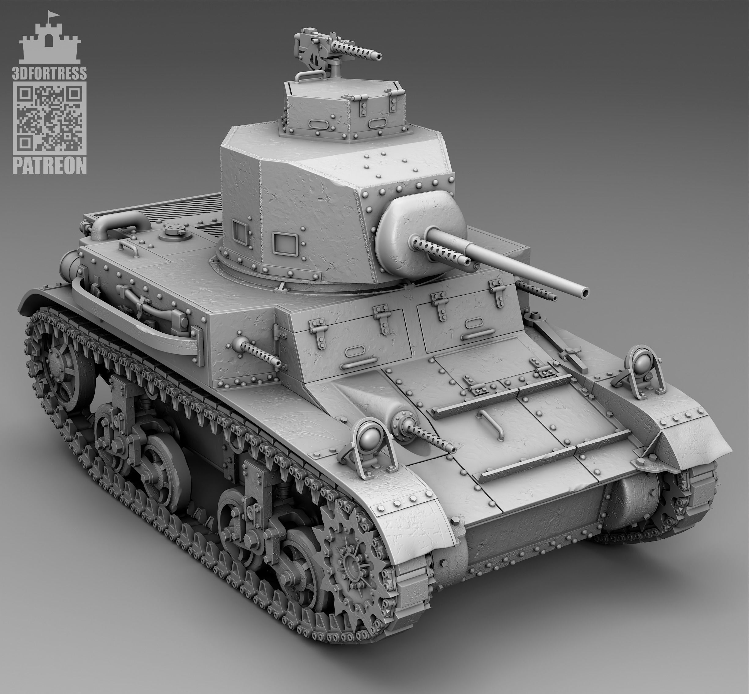 M2A4 - USA 3D print model_6