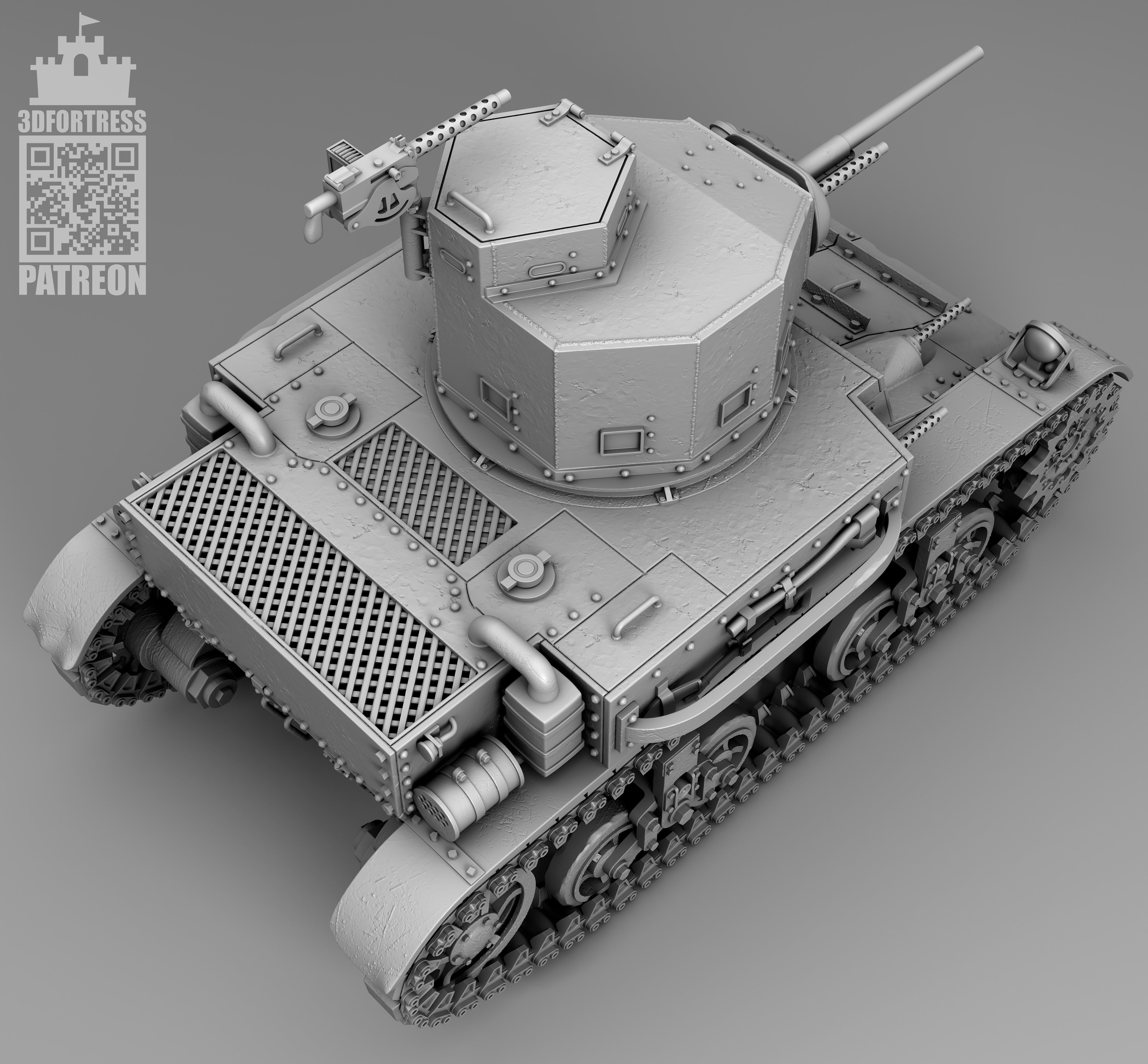 M2A4 - USA 3D print model_11