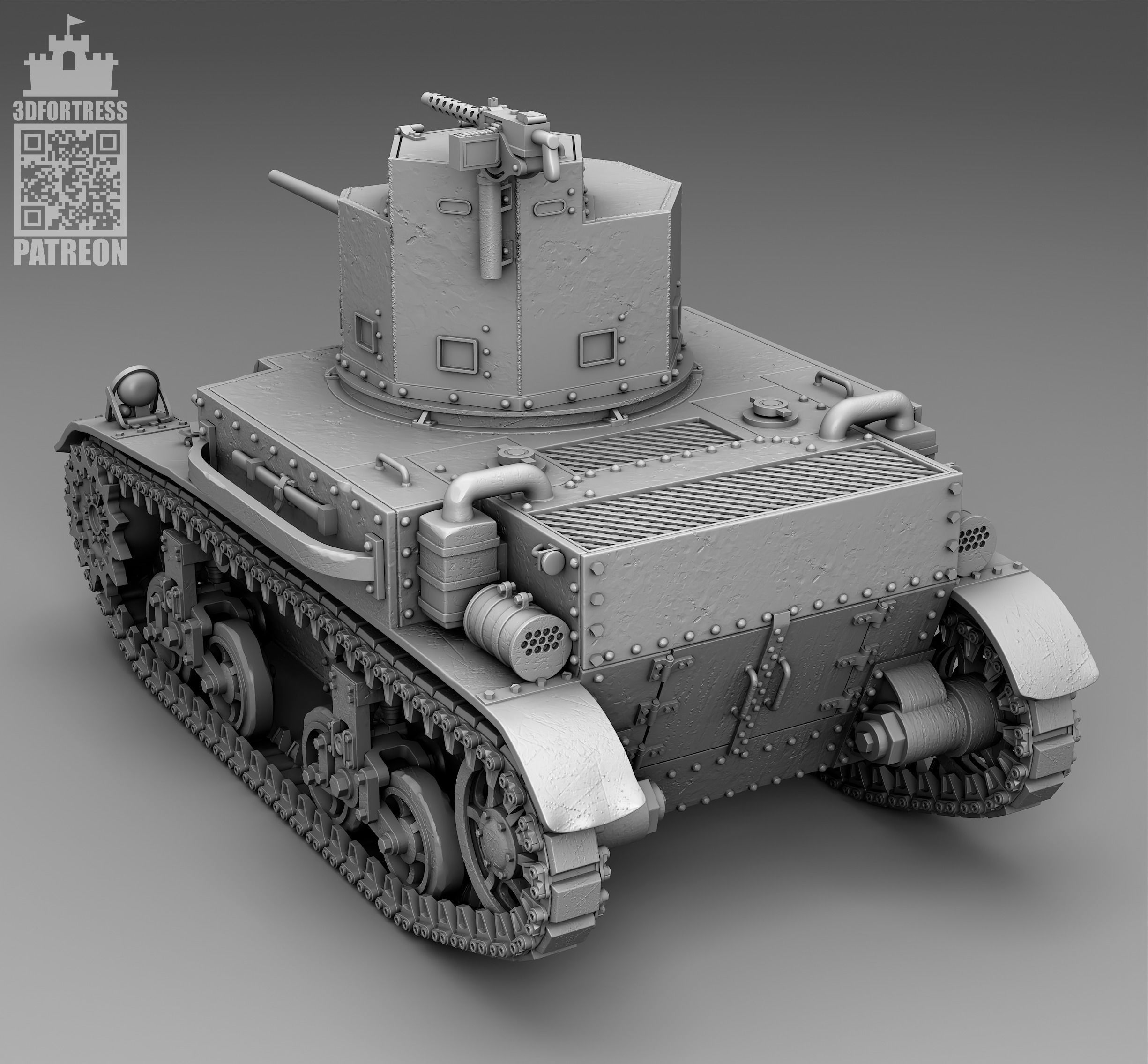 M2A4 - USA 3D print model_7