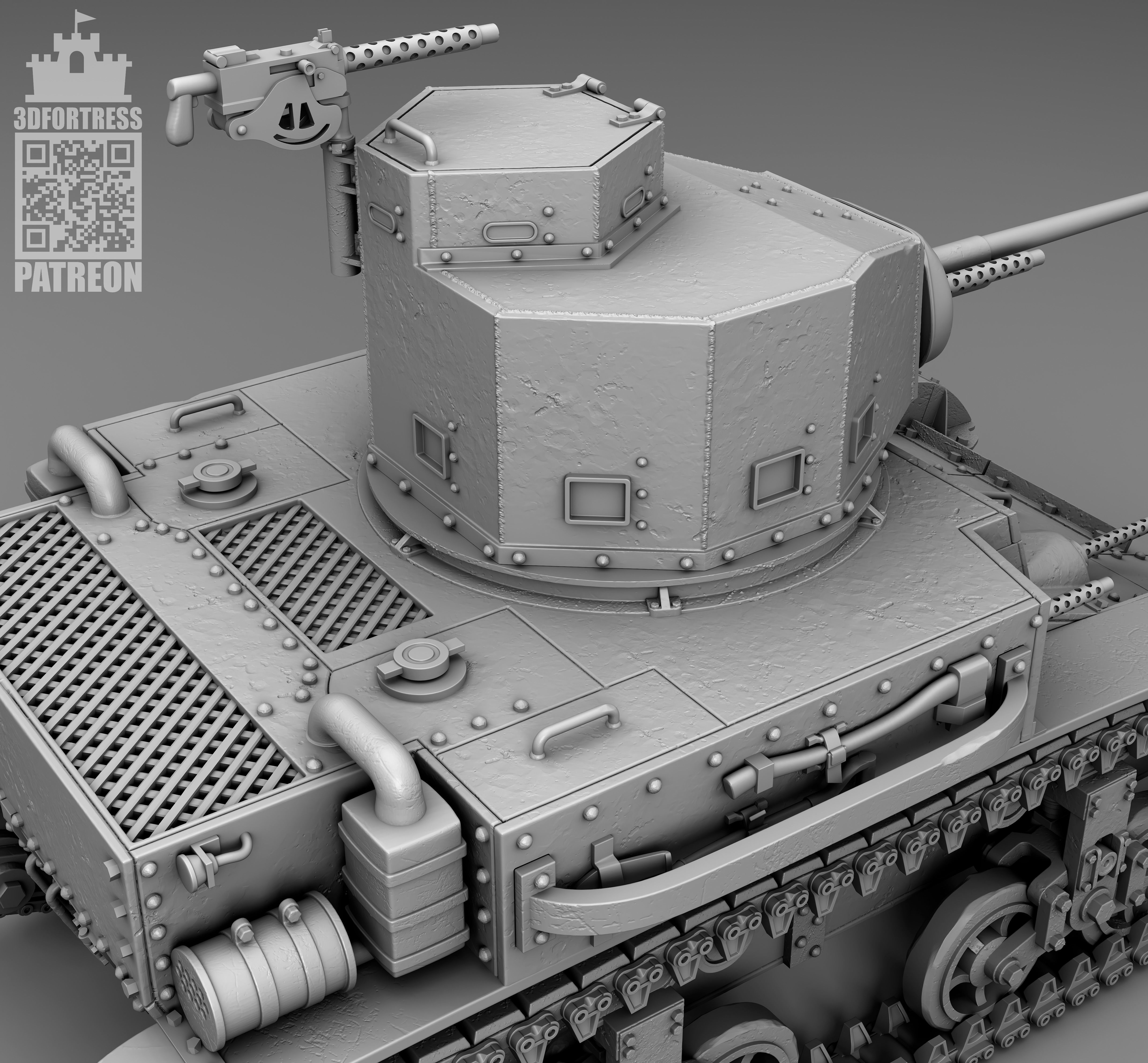 M2A4 - USA 3D print model_5