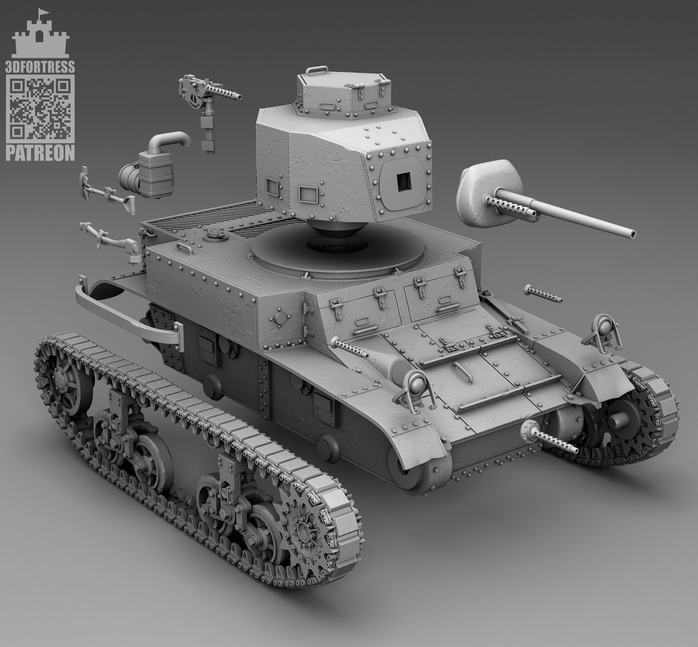 M2A4 - USA 3D print model_8