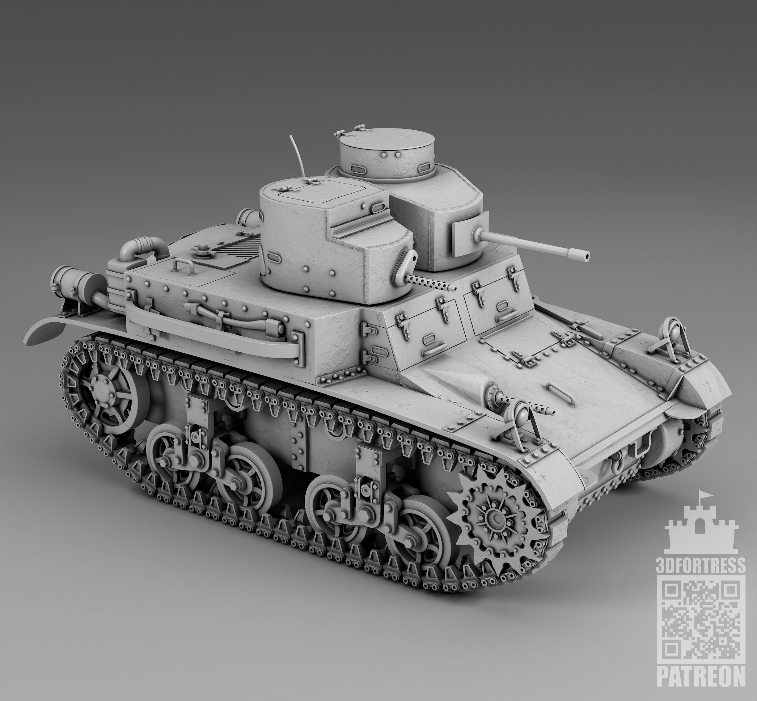 M2A2 - USA 3D print model_6