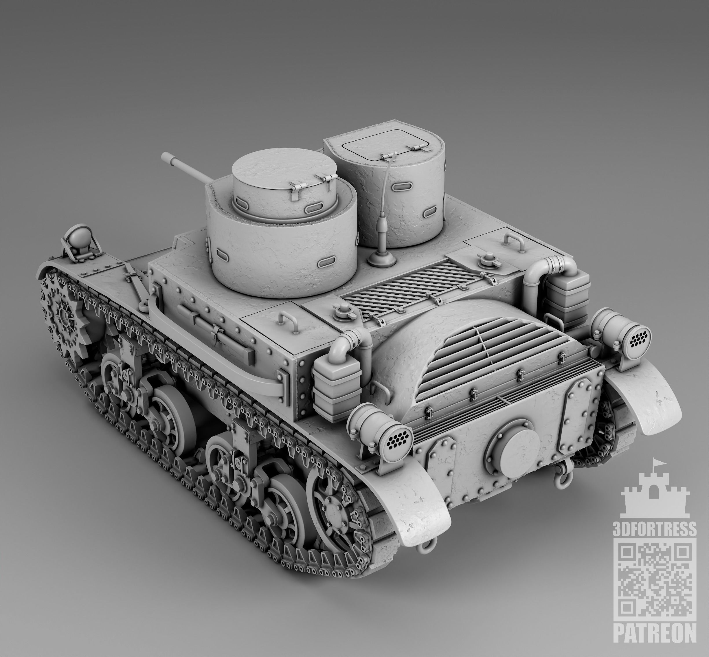 M2A2 - USA 3D print model_7