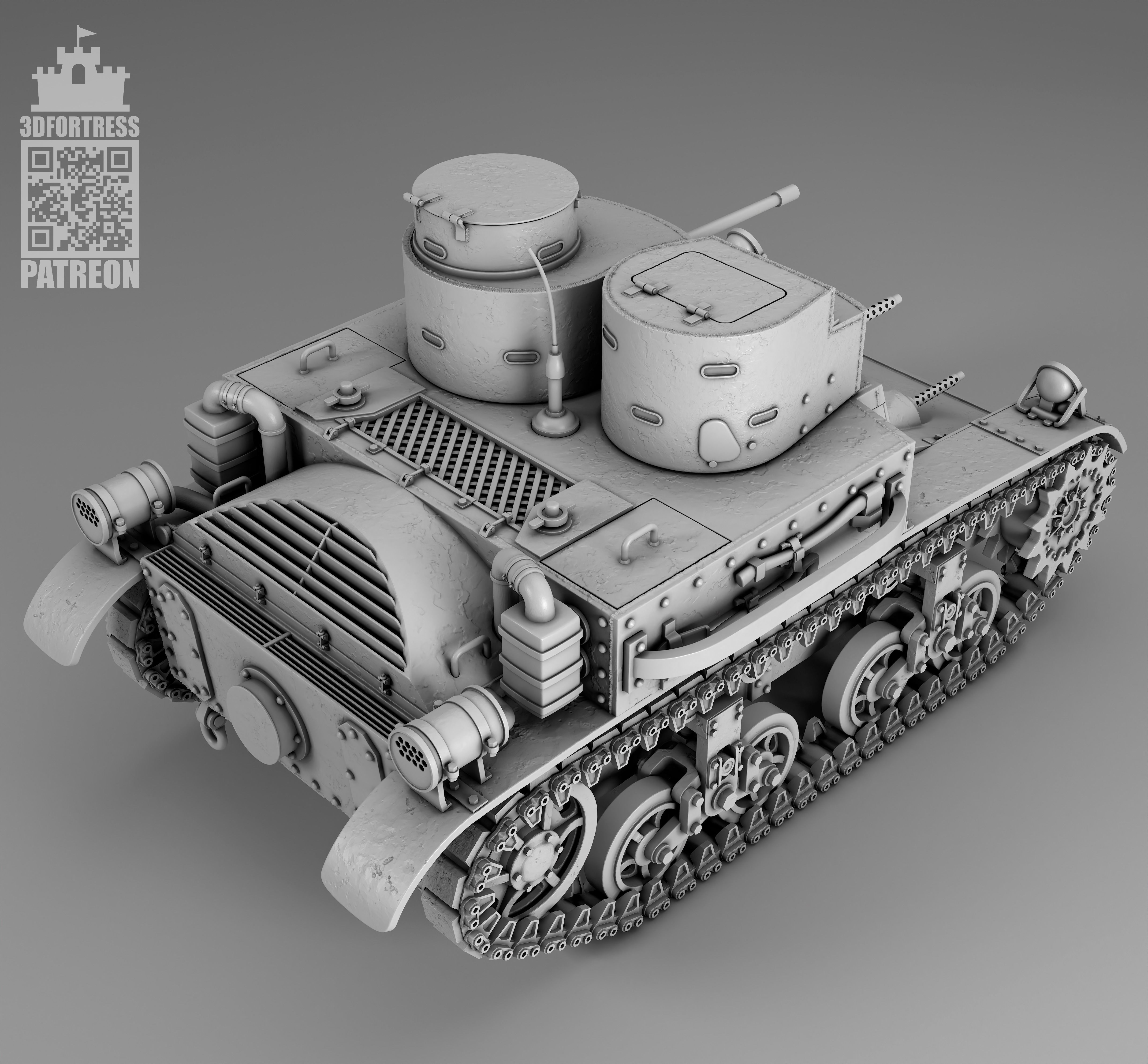 M2A2 - USA 3D print model_2
