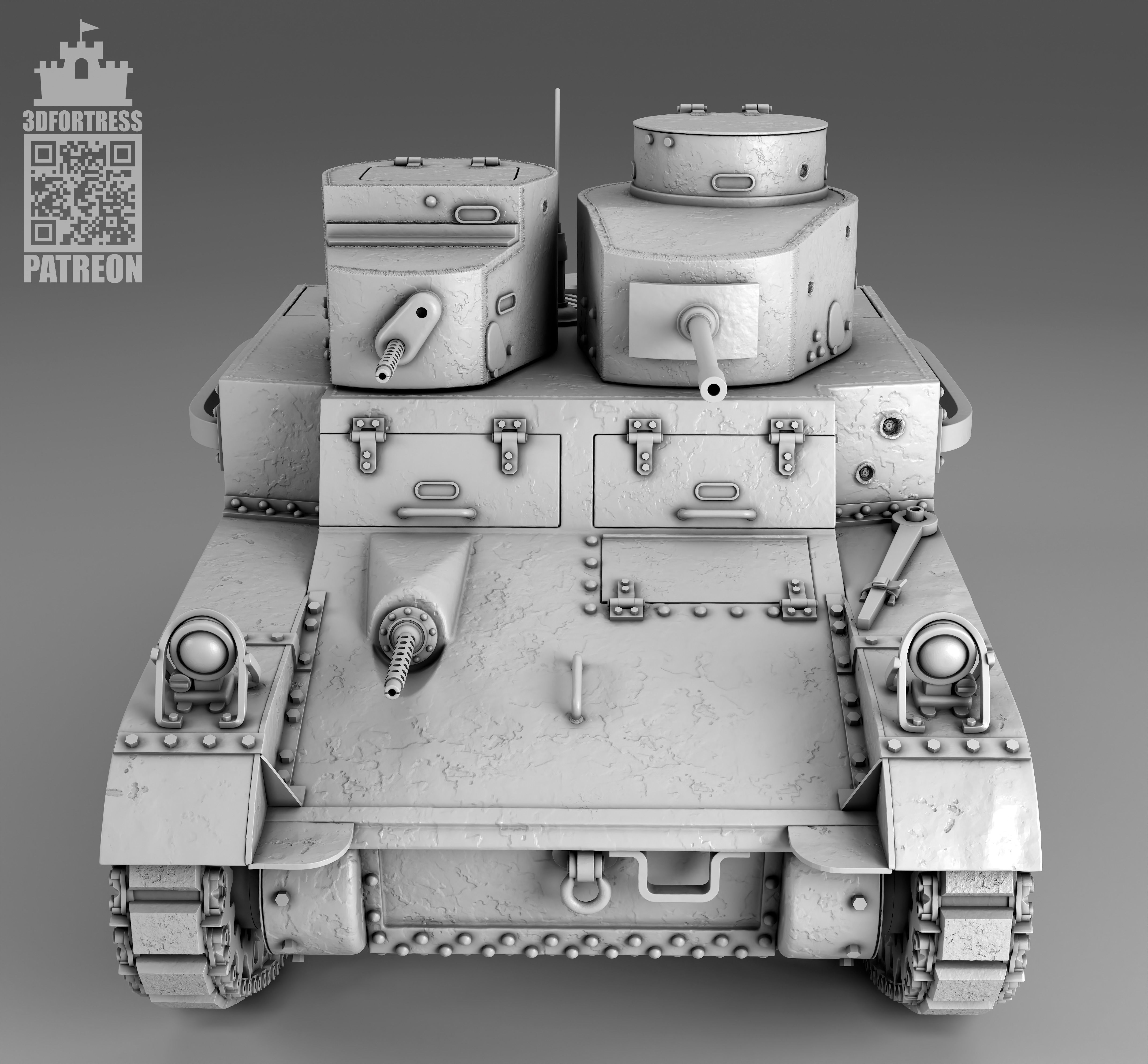 M2A2 - USA 3D print model_10