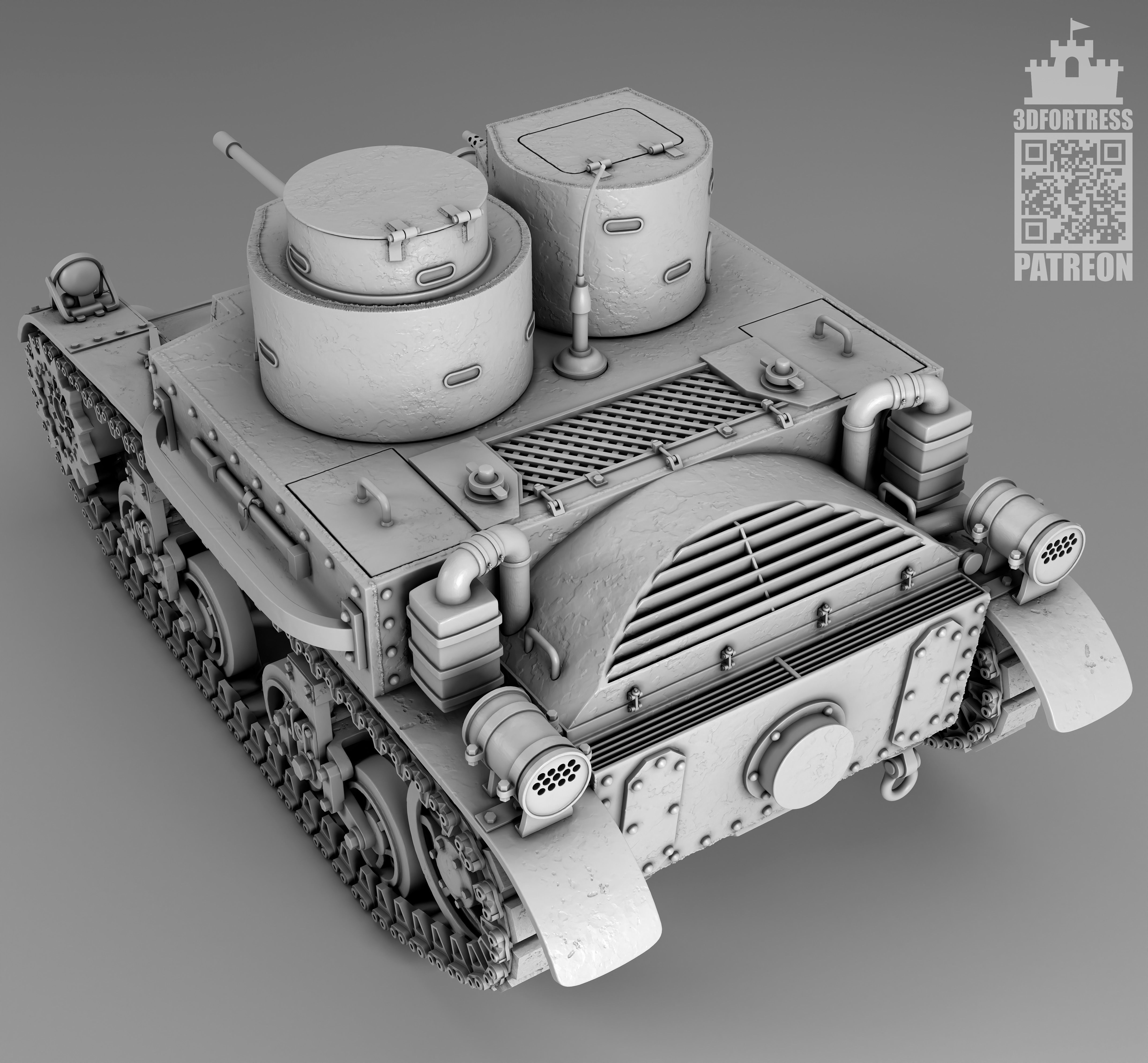 M2A2 - USA 3D print model_1