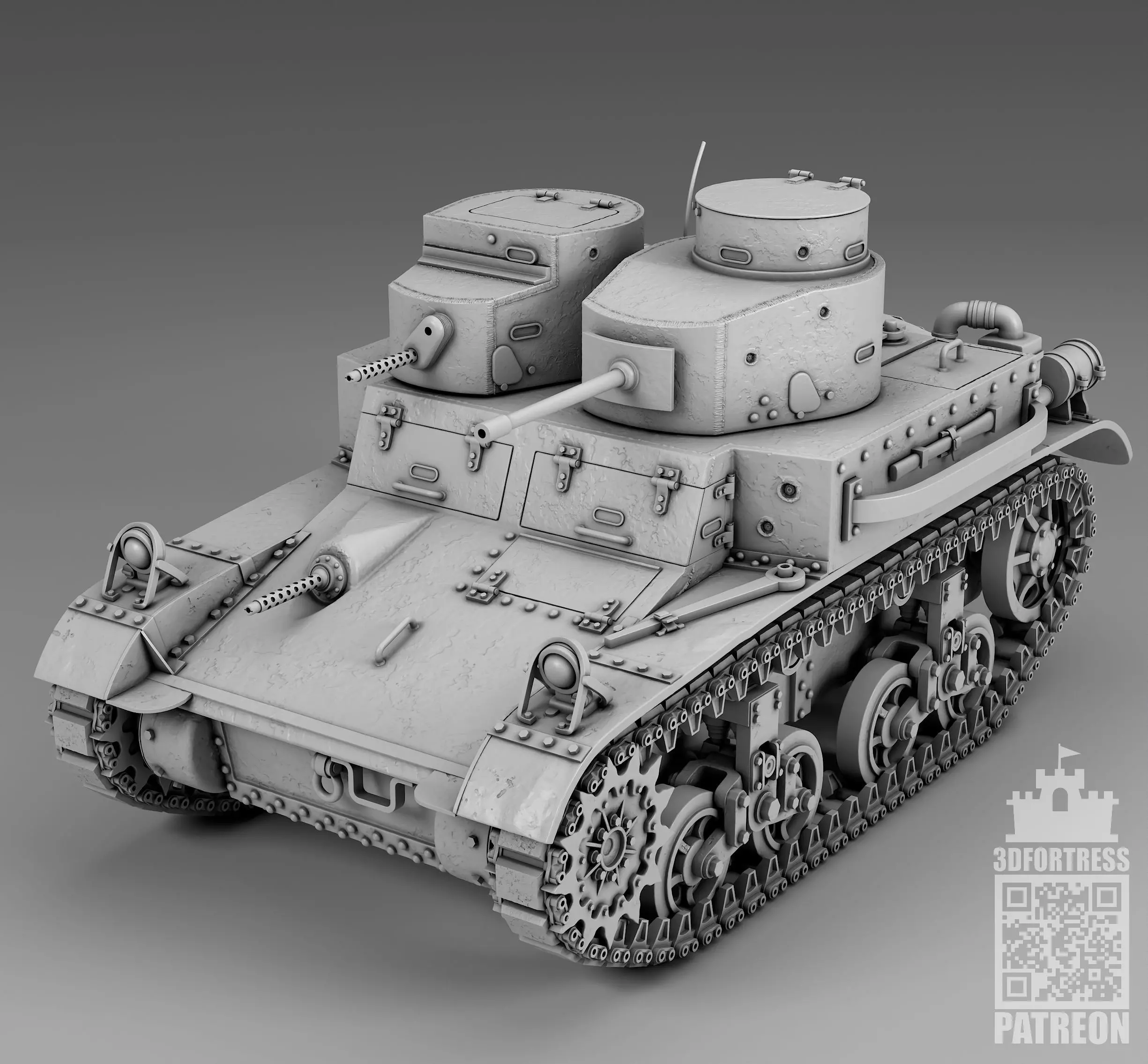 M2A2 - USA 3D print model_0